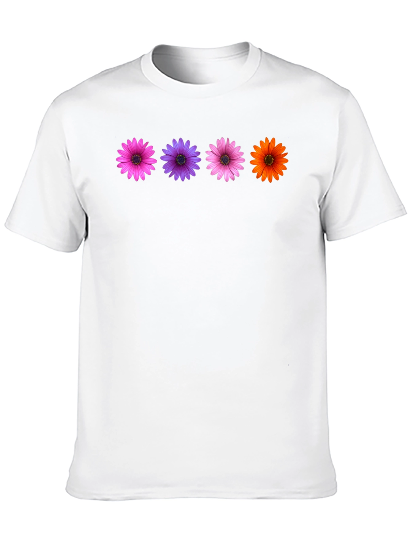 Floral Daisy T-Shirt - Colorful Blossom Design