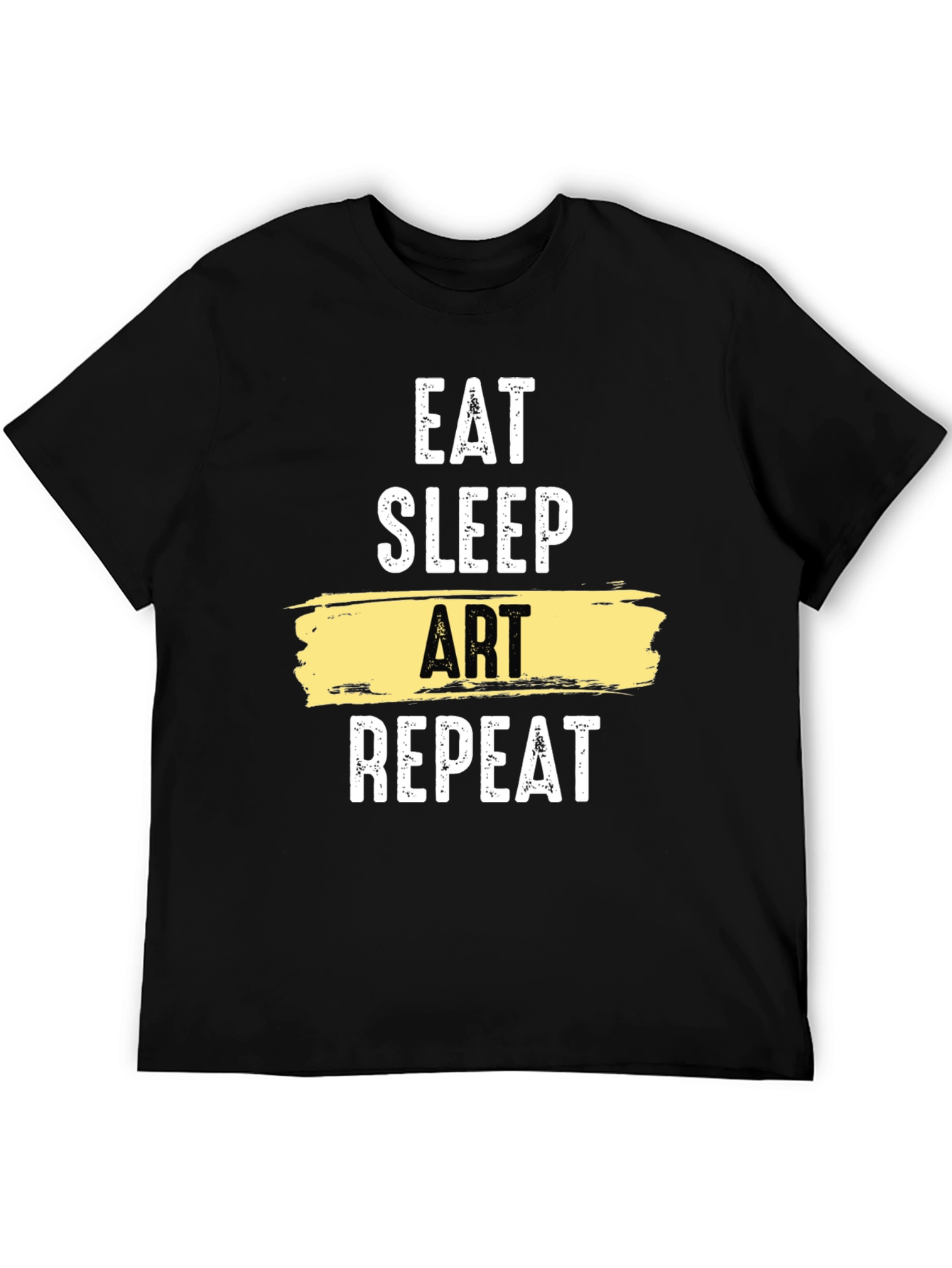 Eat Sleep Art Repeat Graphic T-Shirt - Artistic Lifestyle Tee