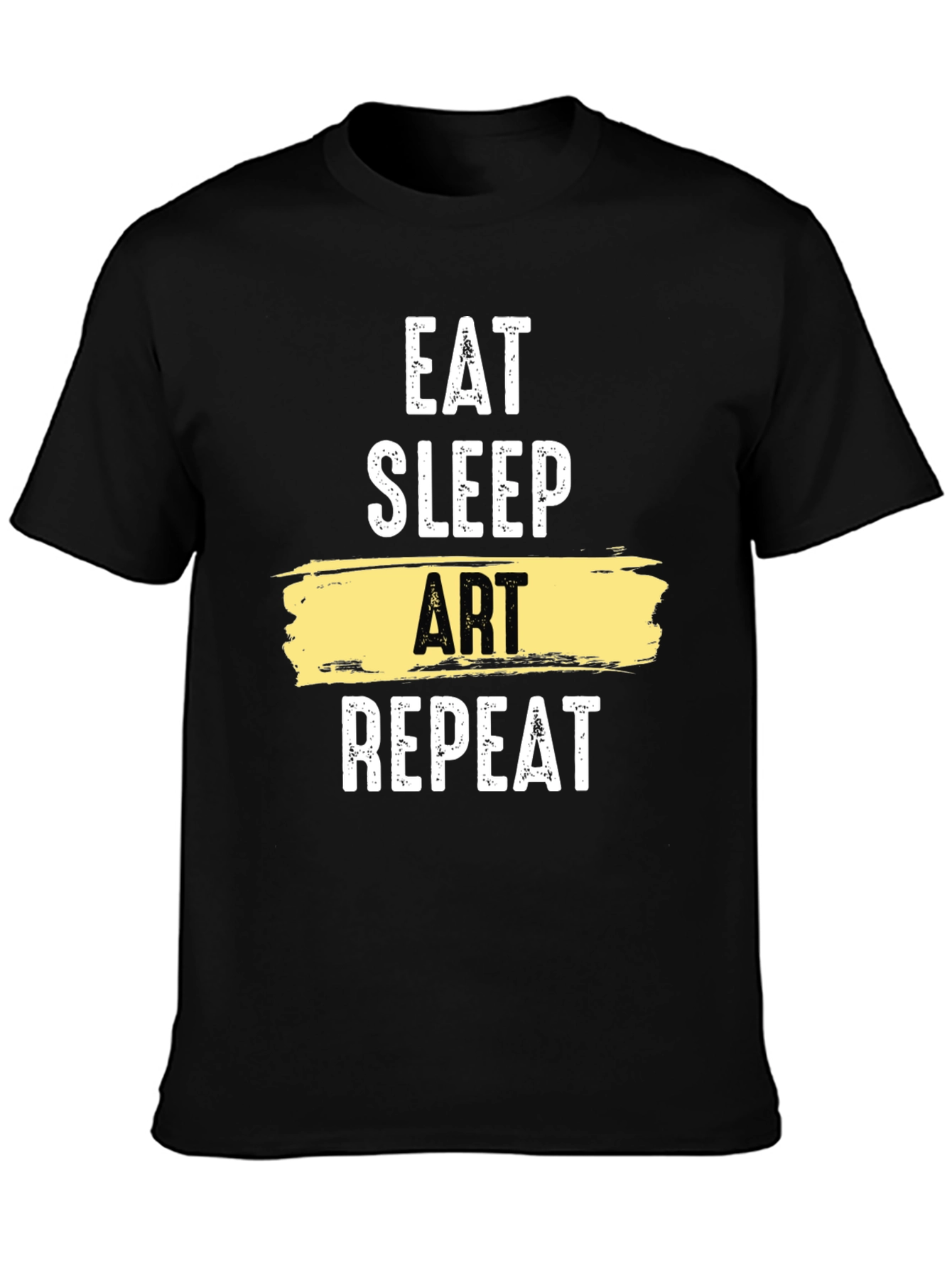 Eat Sleep Art Repeat Graphic T-Shirt - Artistic Lifestyle Tee
