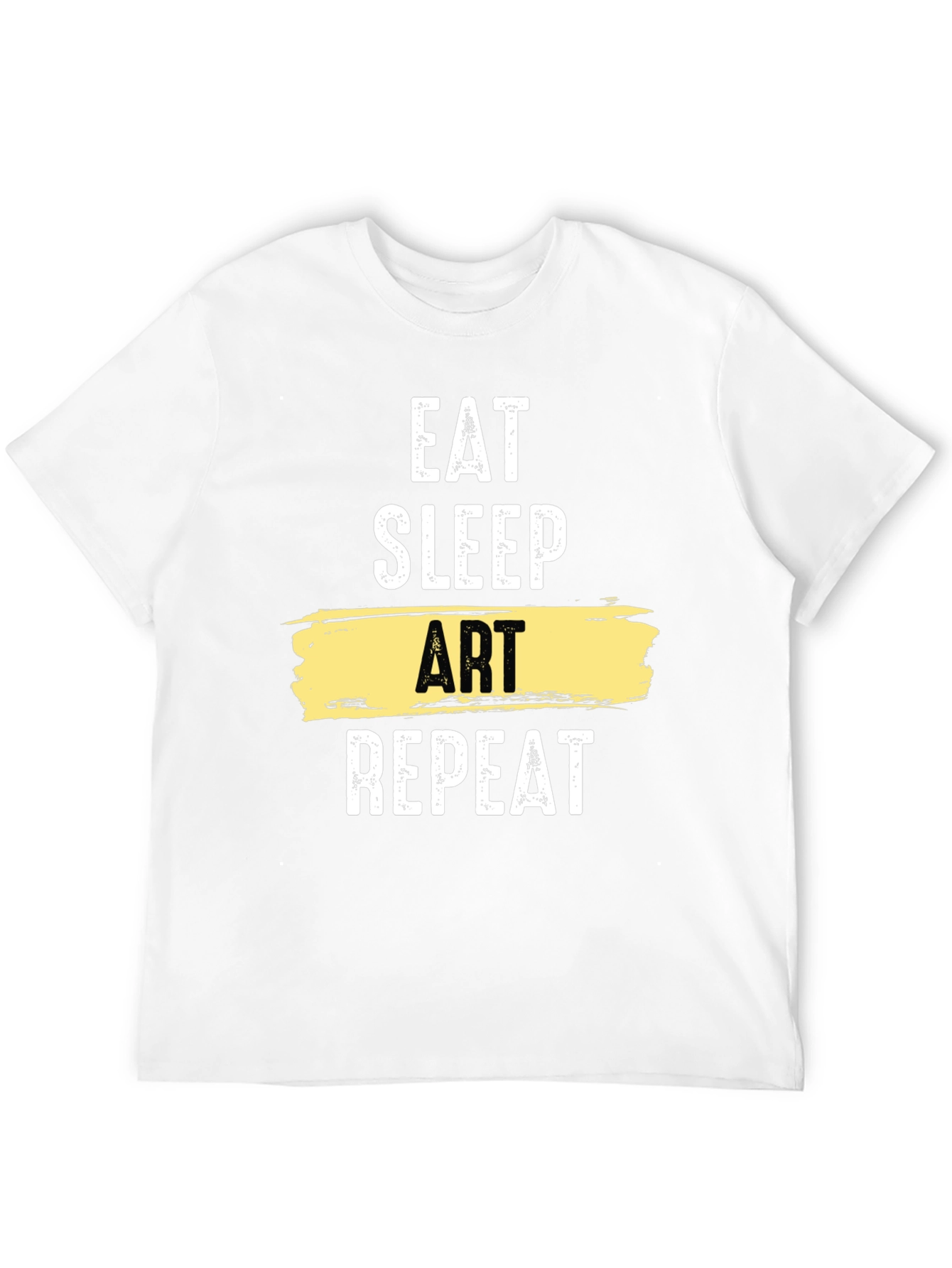 Eat Sleep Art Repeat Graphic T-Shirt - Artistic Lifestyle Tee