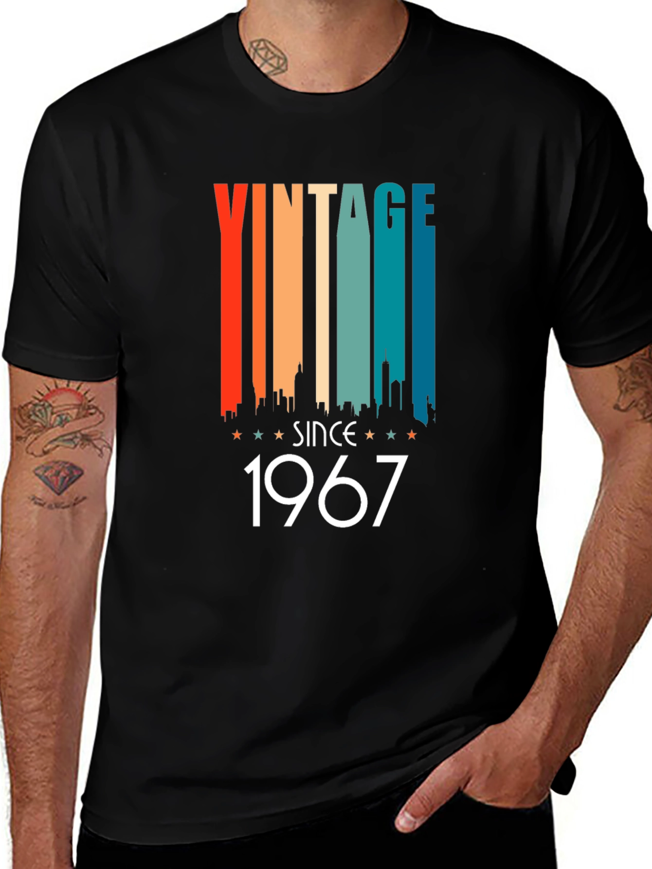 Vintage 1967 Graphic Tee - Retro Birthday Gift