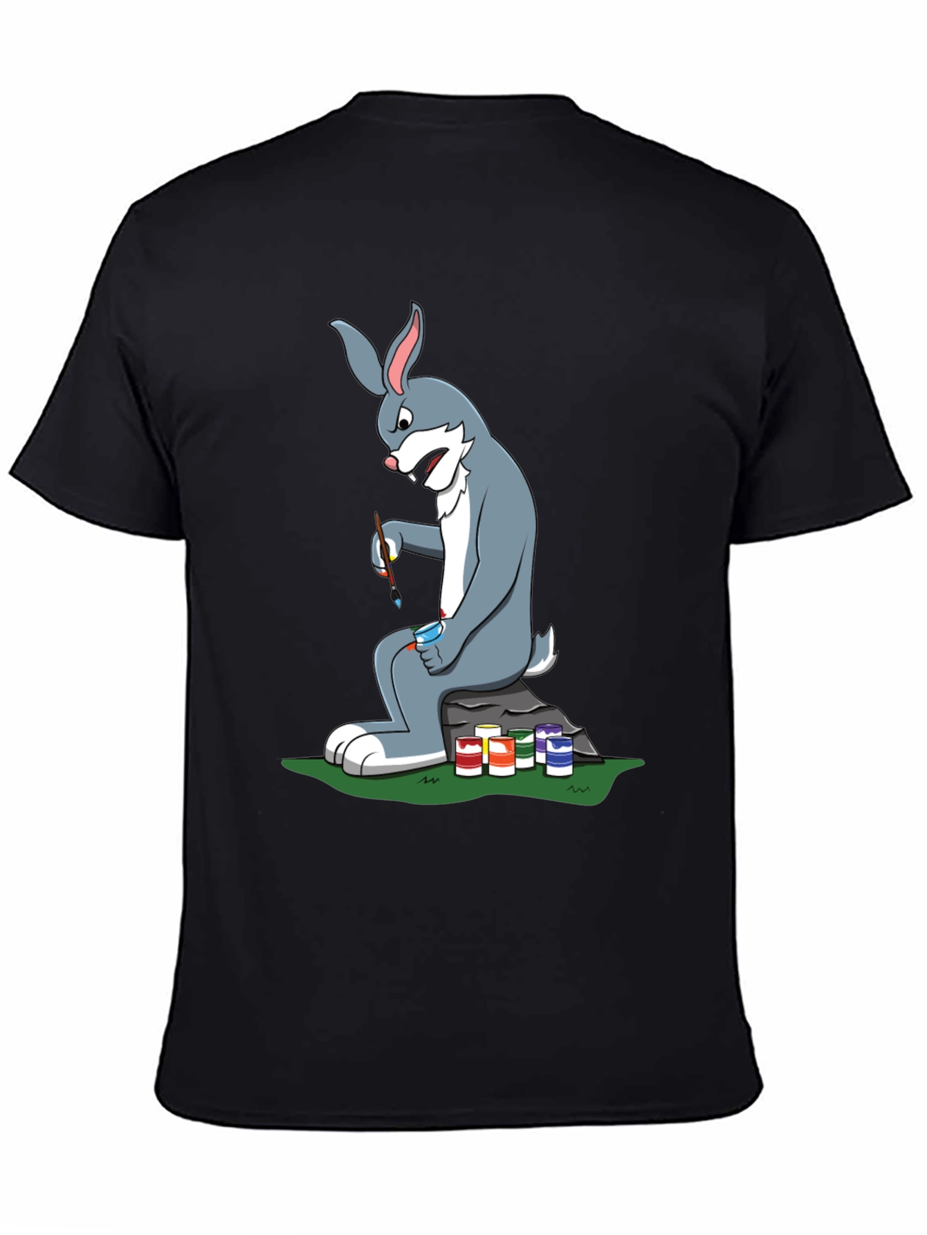Cartoon Rabbit Painting T-Shirt