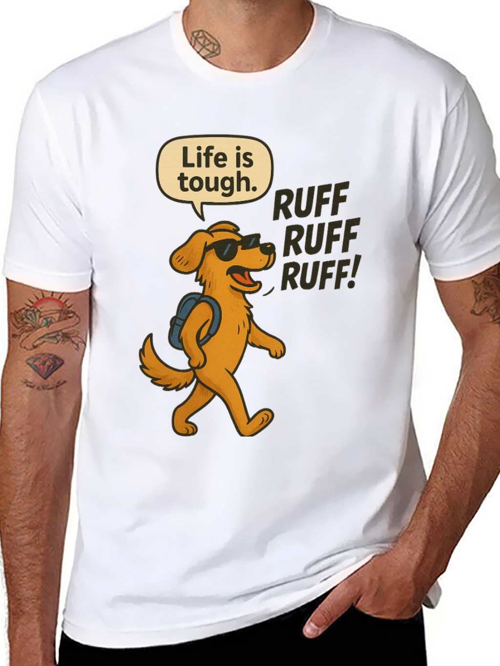 Life is Tough Dog T-Shirt