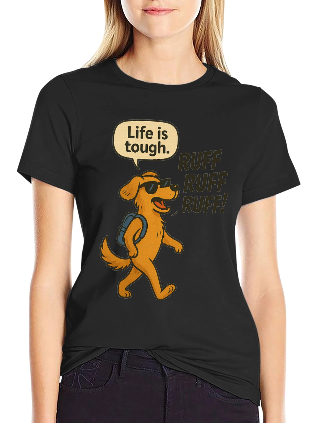 Life is Tough Dog T-Shirt