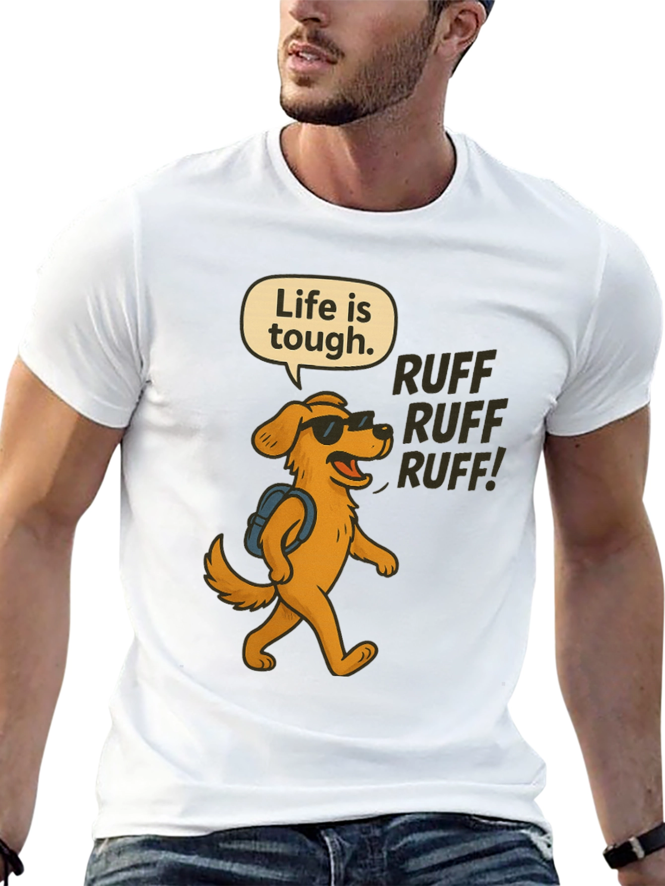 Life is Tough Dog T-Shirt