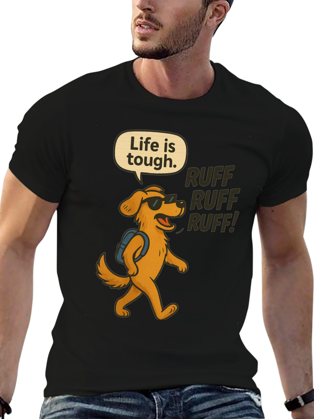 Life is Tough Dog T-Shirt