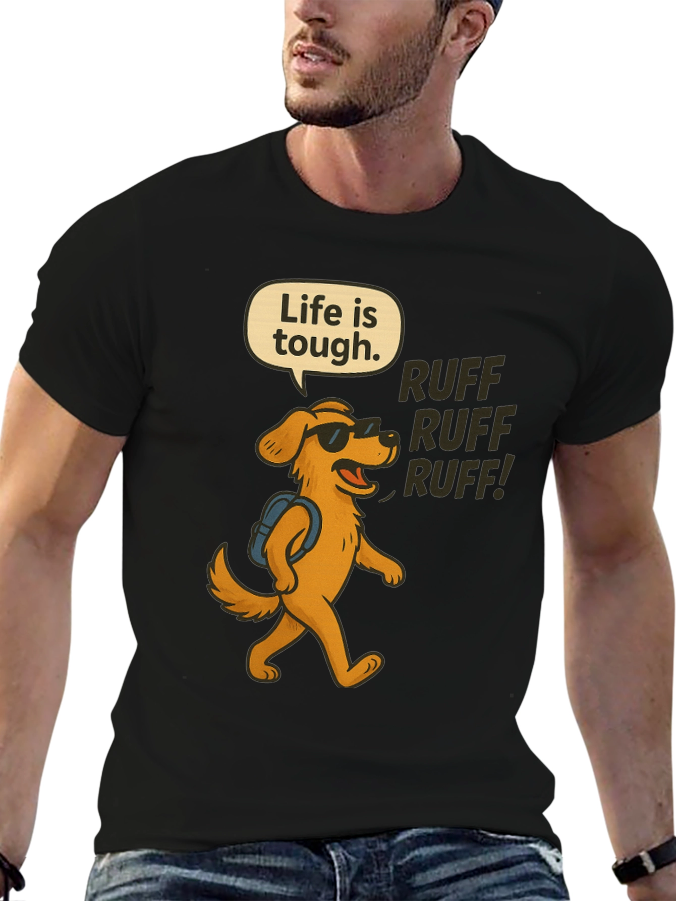 Life is Tough Dog T-Shirt