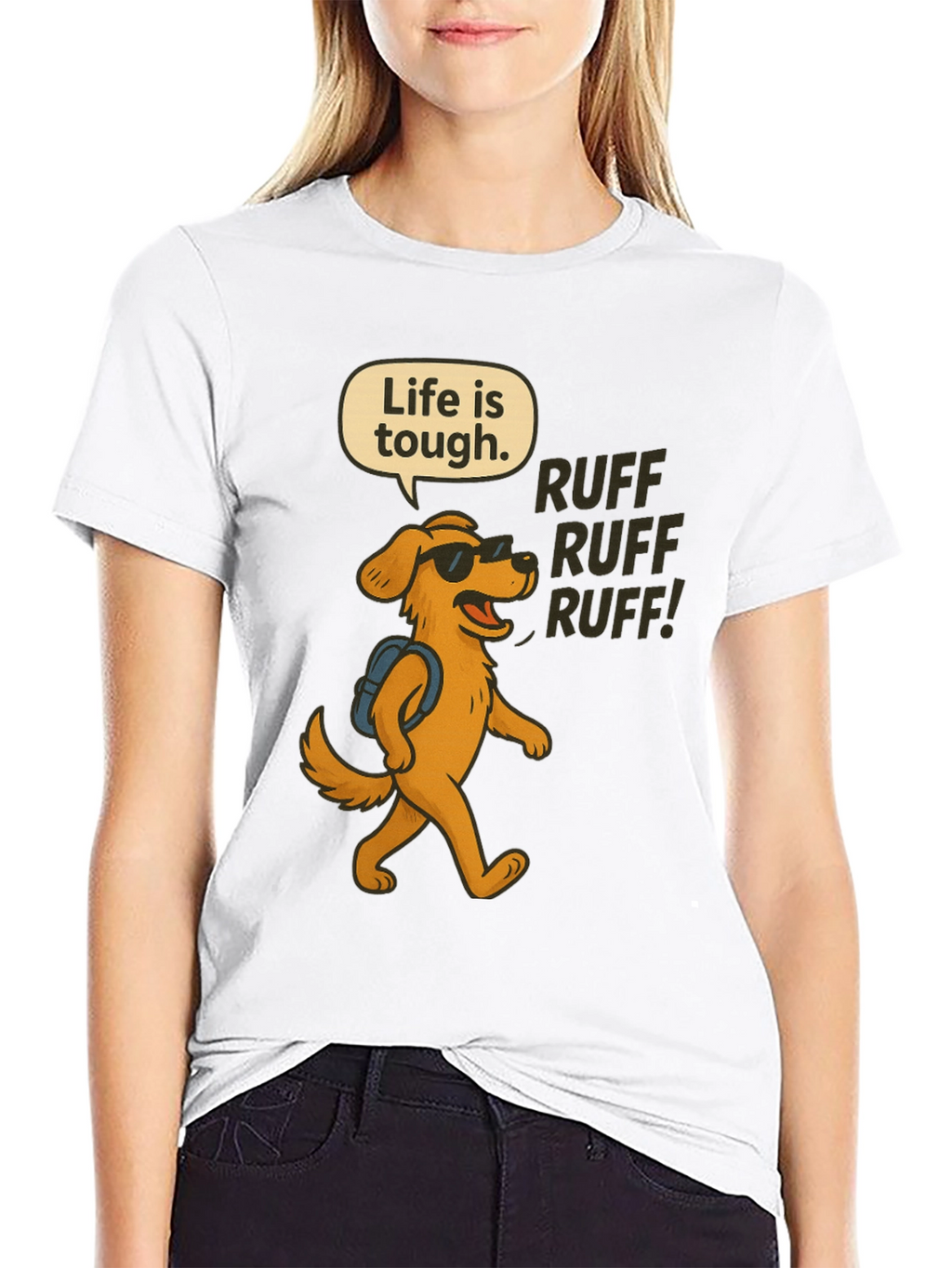 Life is Tough Dog T-Shirt