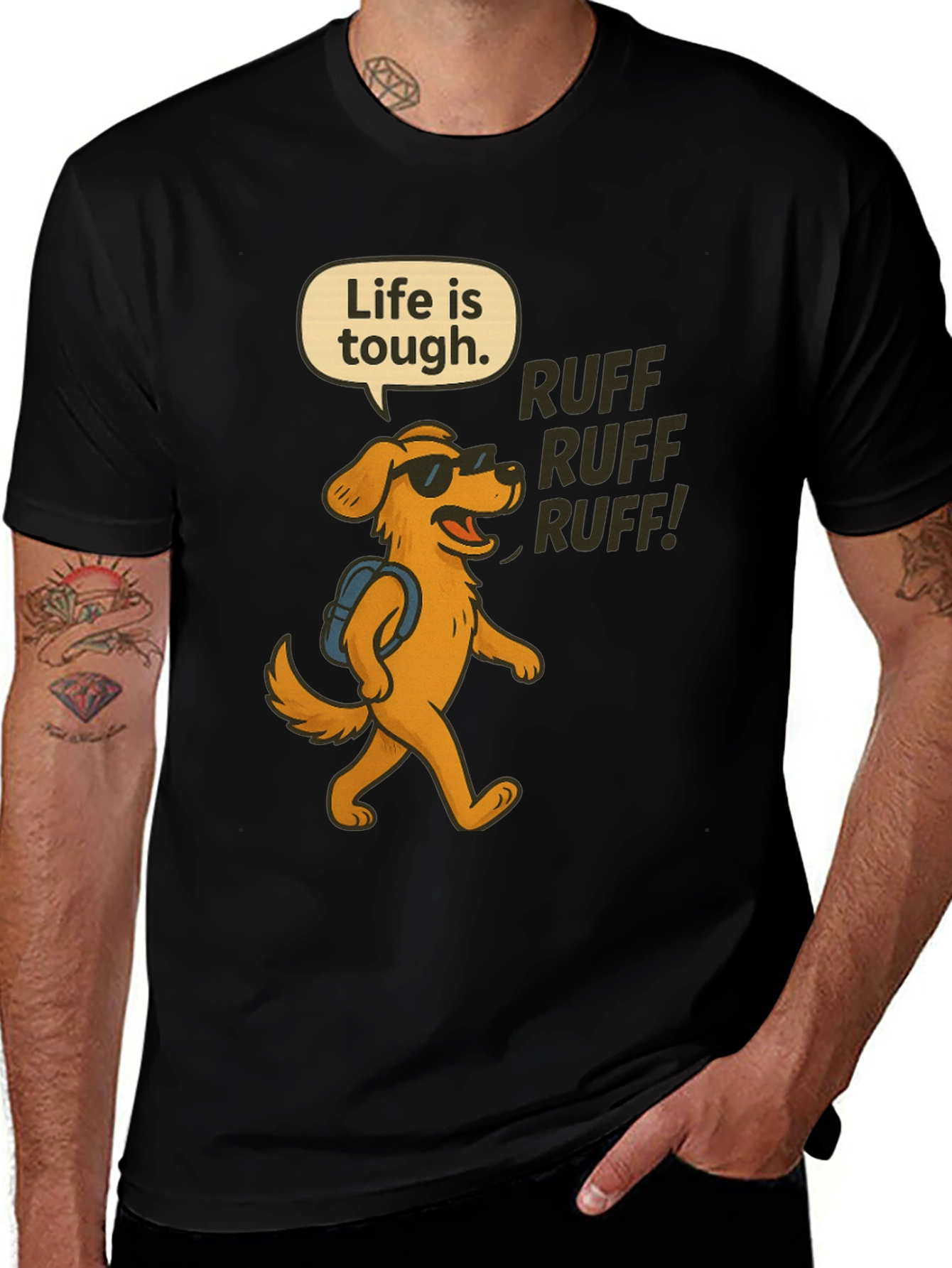 Life is Tough Dog T-Shirt