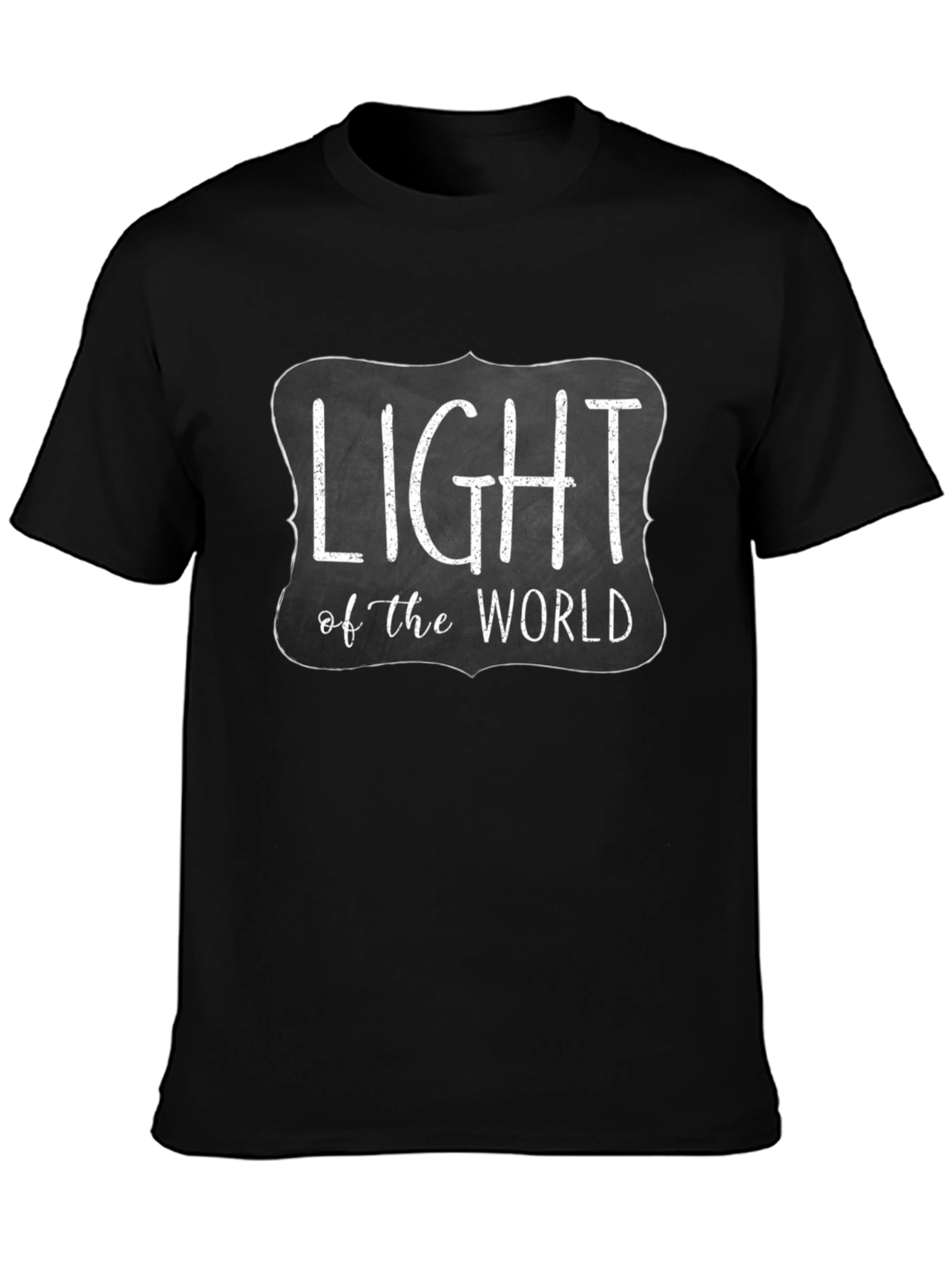 Light of the World Black Graphic Tee Shirt
