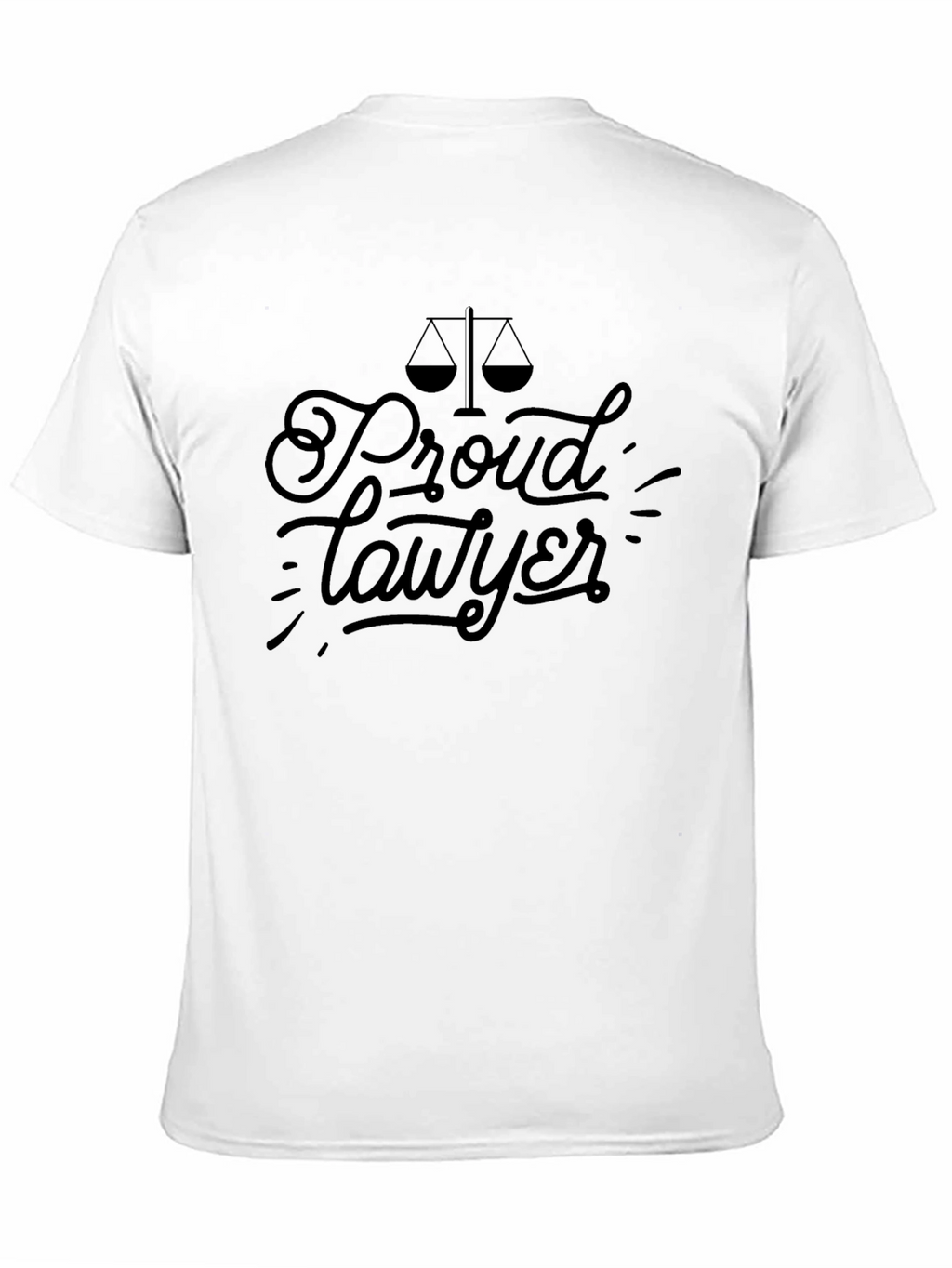 Proud Lawyer Graphic Tee - Black