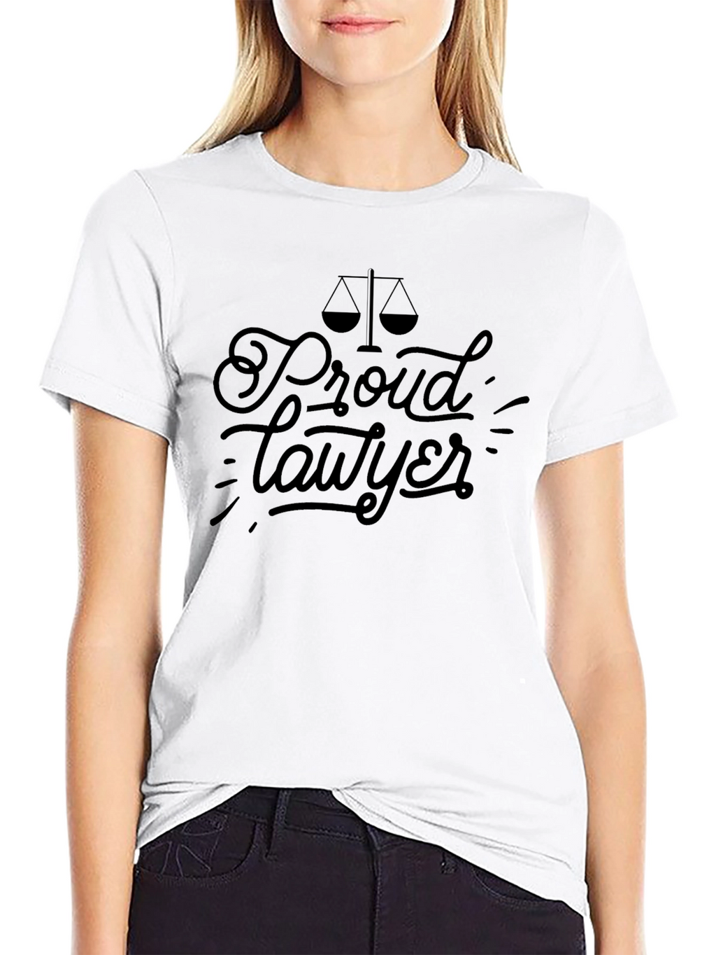 Proud Lawyer Graphic Tee - Black
