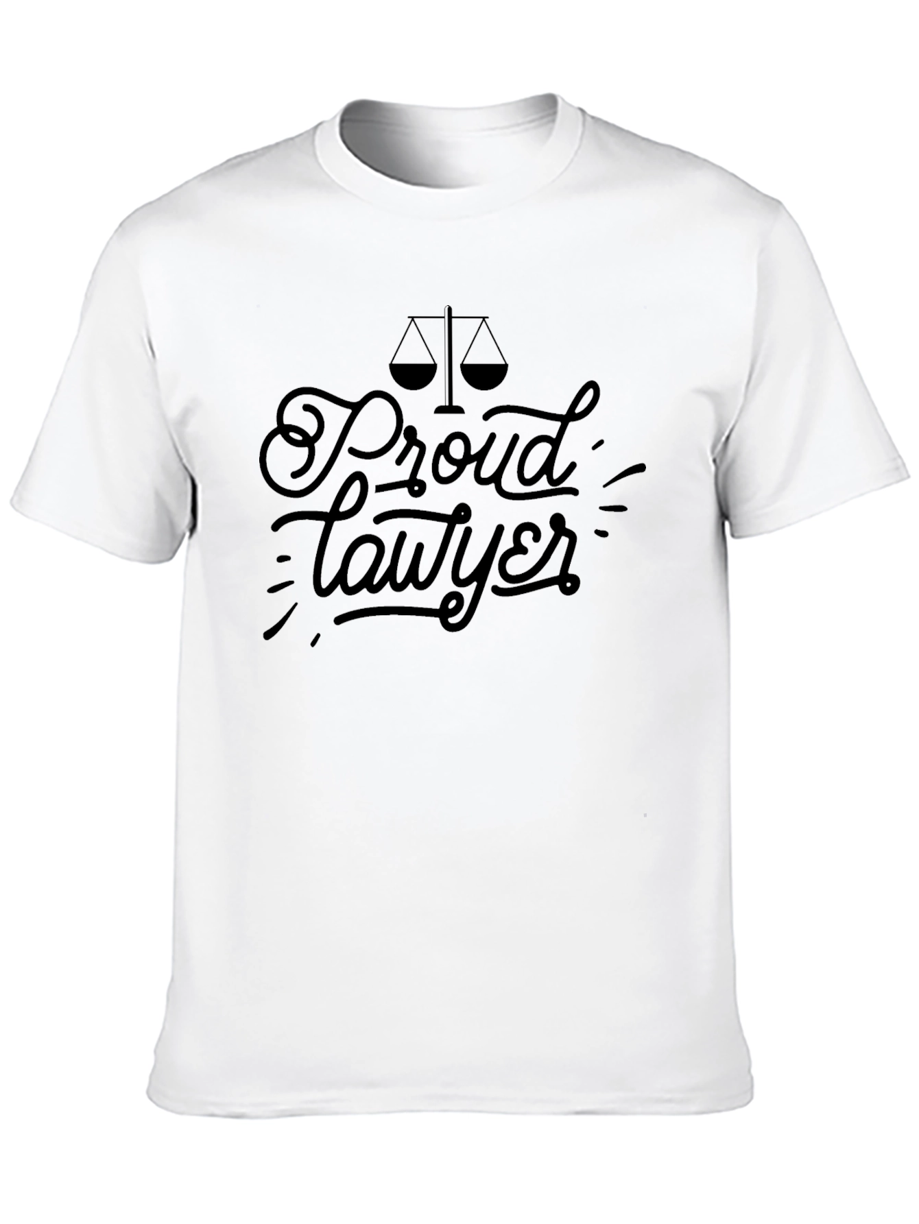 Proud Lawyer Graphic Tee - Black