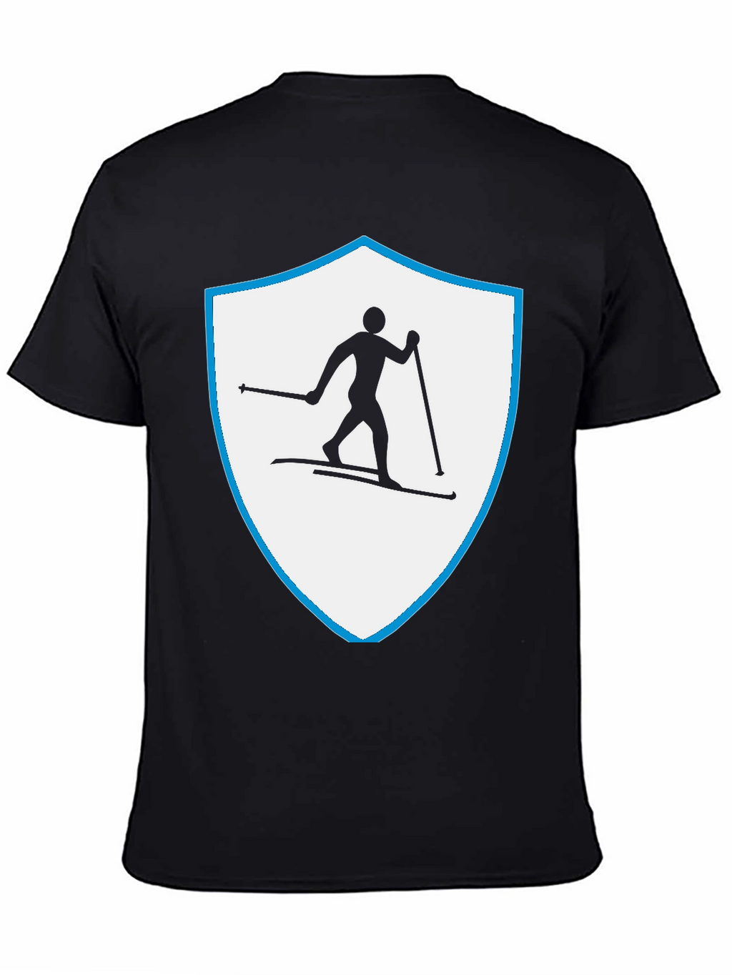 Ski Shield Graphic Tee - Black Cotton Blend