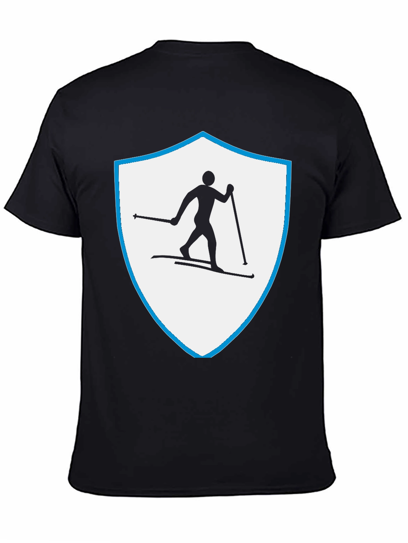 Ski Shield Graphic Tee - Black Cotton Blend