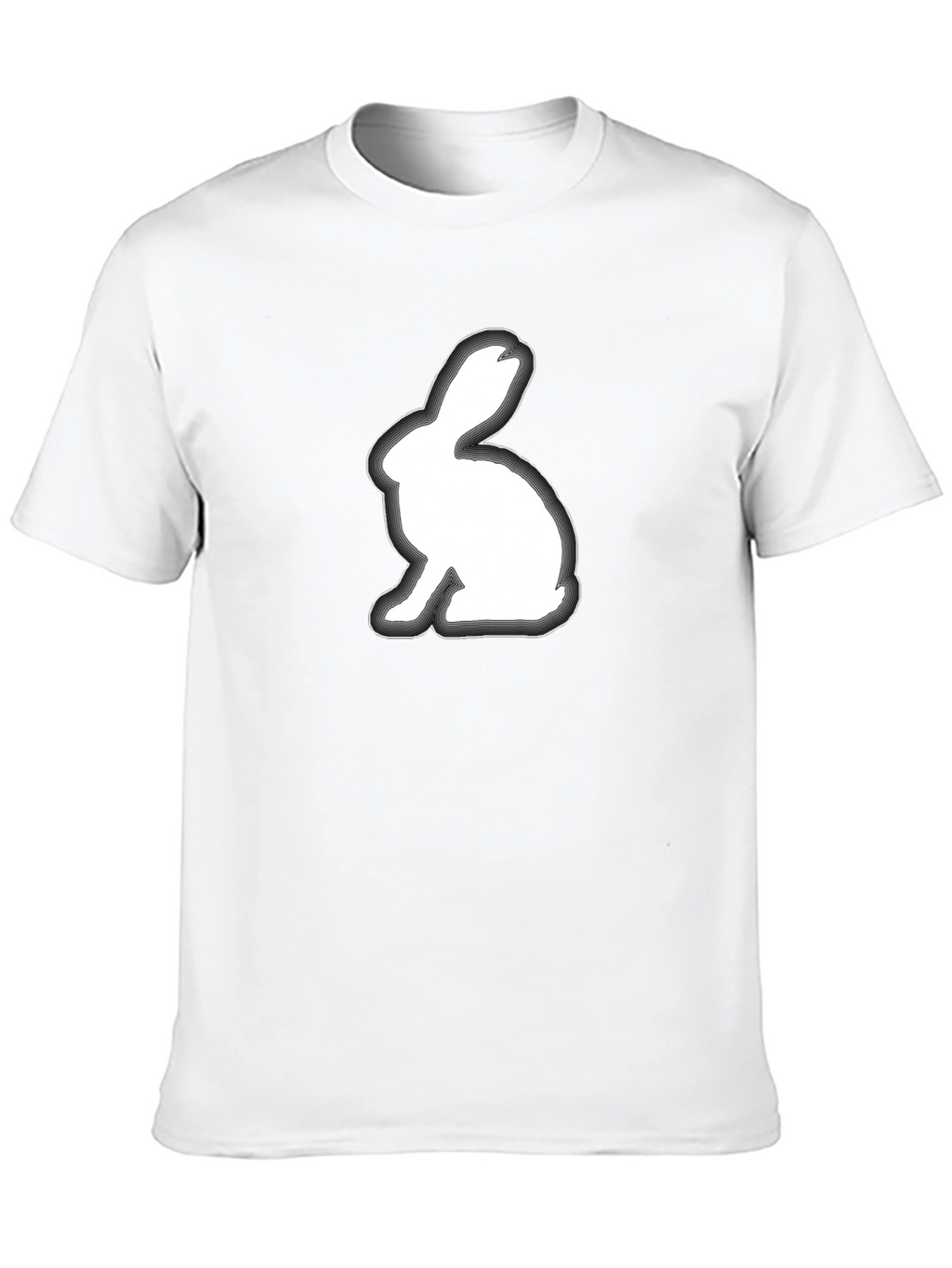 Rabbit Graphic Tee - Soft Cotton Blend Shirt