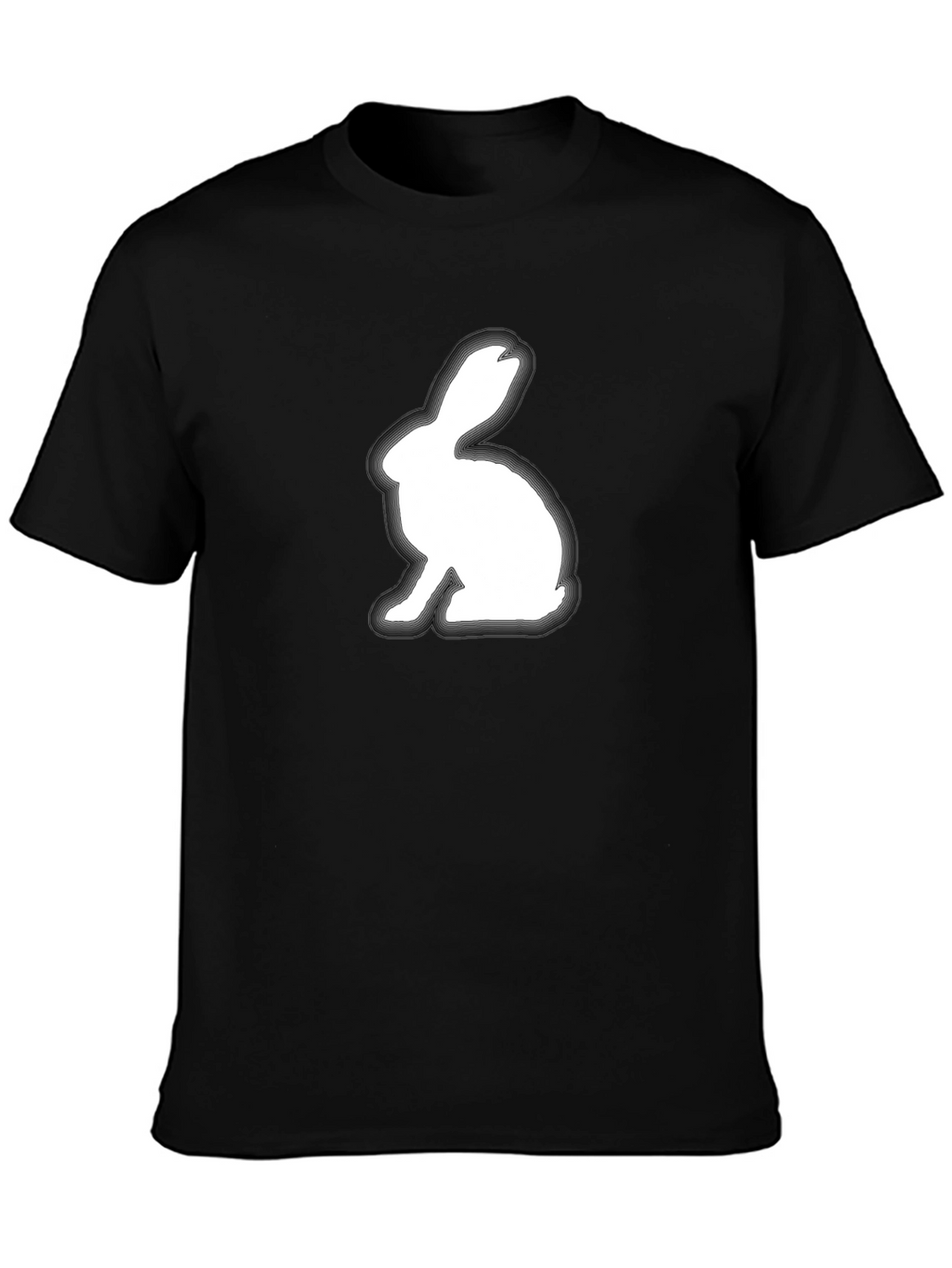 Rabbit Graphic Tee - Soft Cotton Blend Shirt