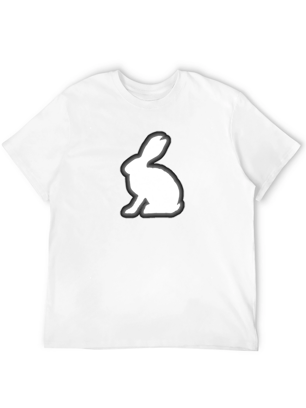 Rabbit Graphic Tee - Soft Cotton Blend Shirt