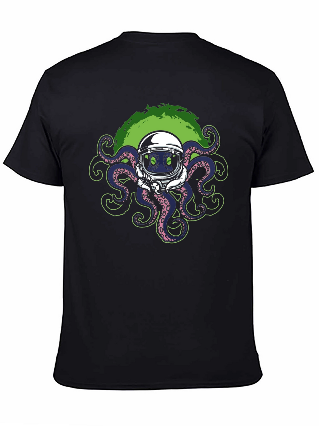 Octopus Astronaut Graphic T-Shirt