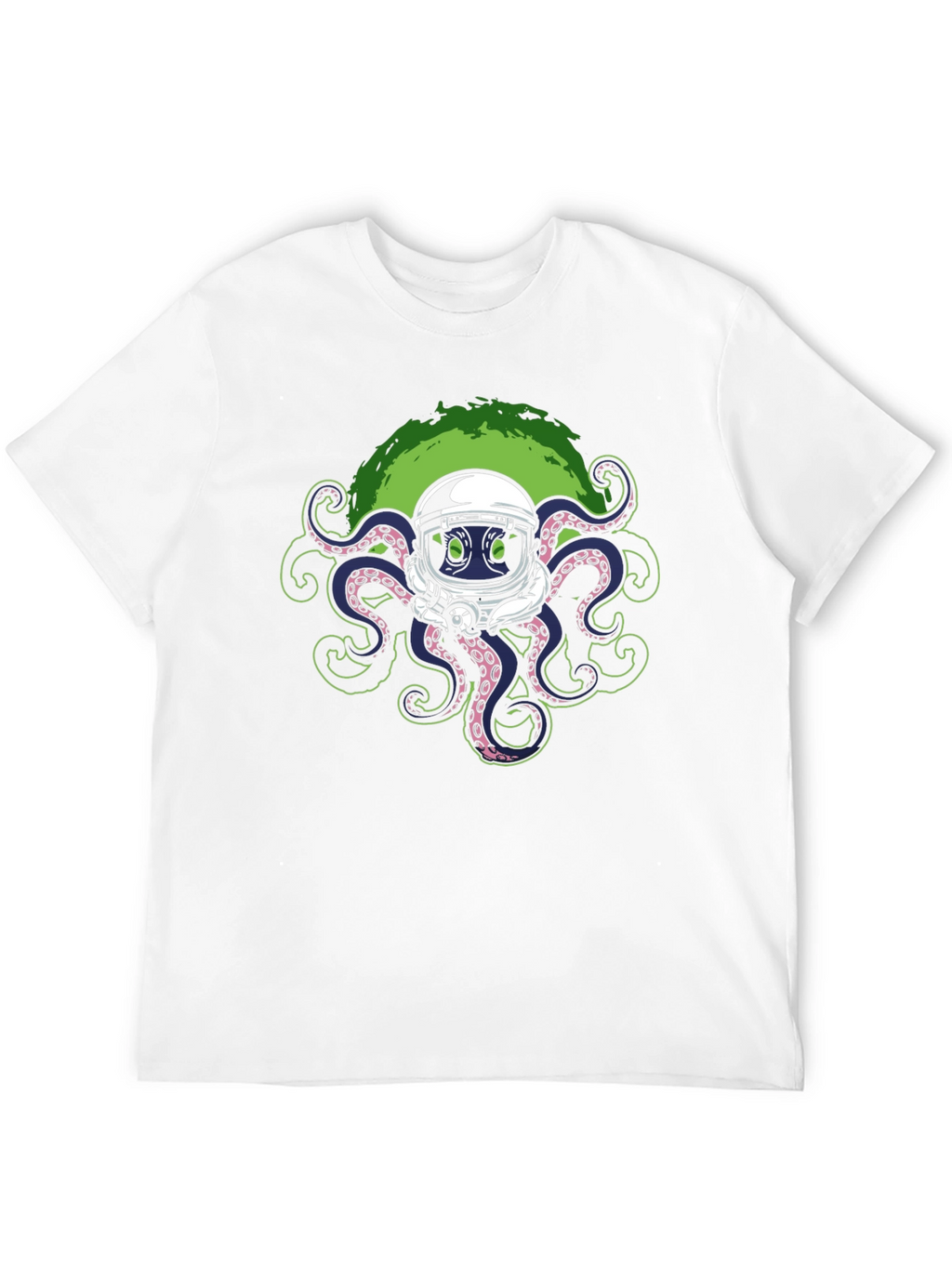 Octopus Astronaut Graphic T-Shirt