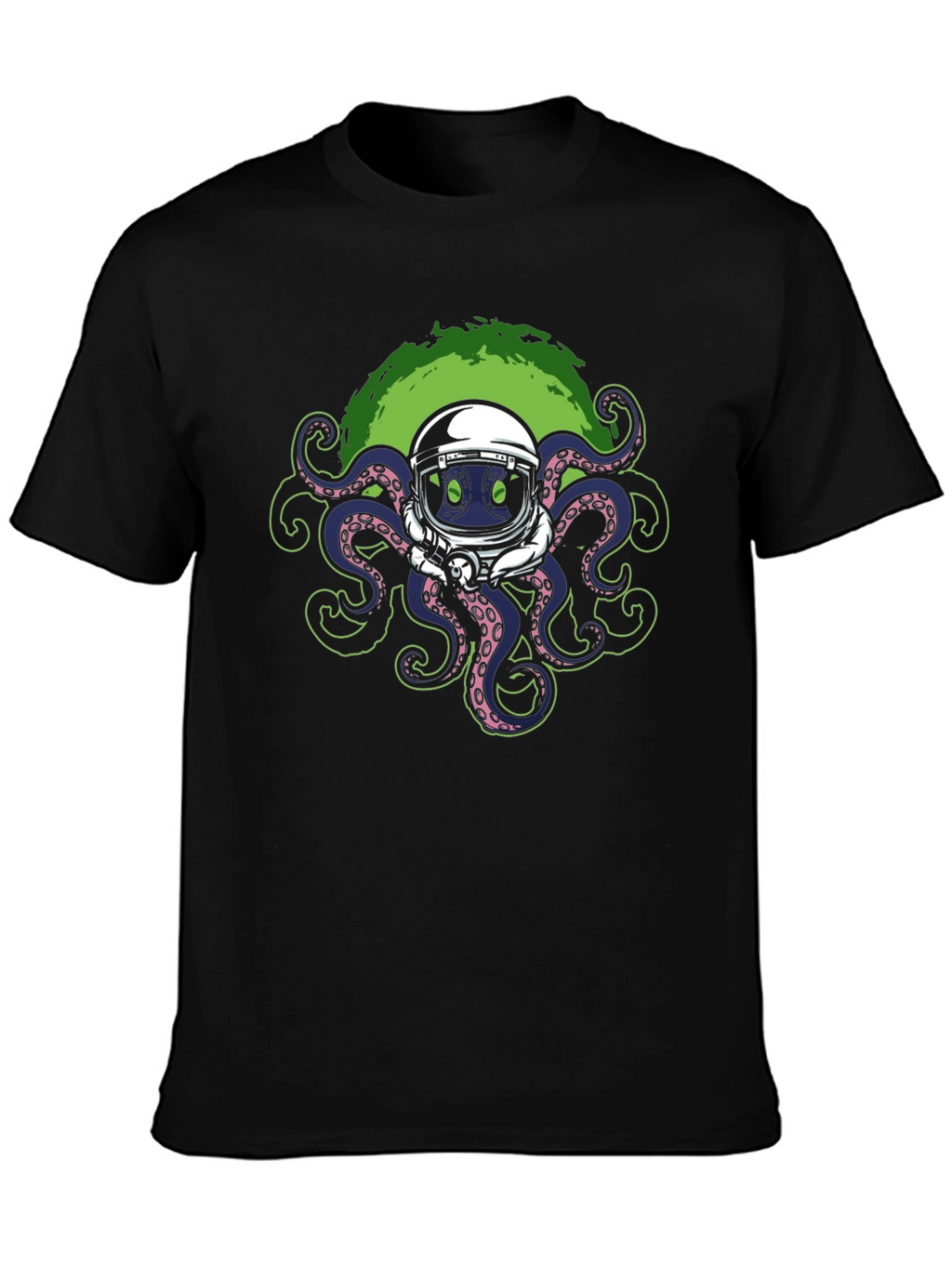 Octopus Astronaut Graphic T-Shirt