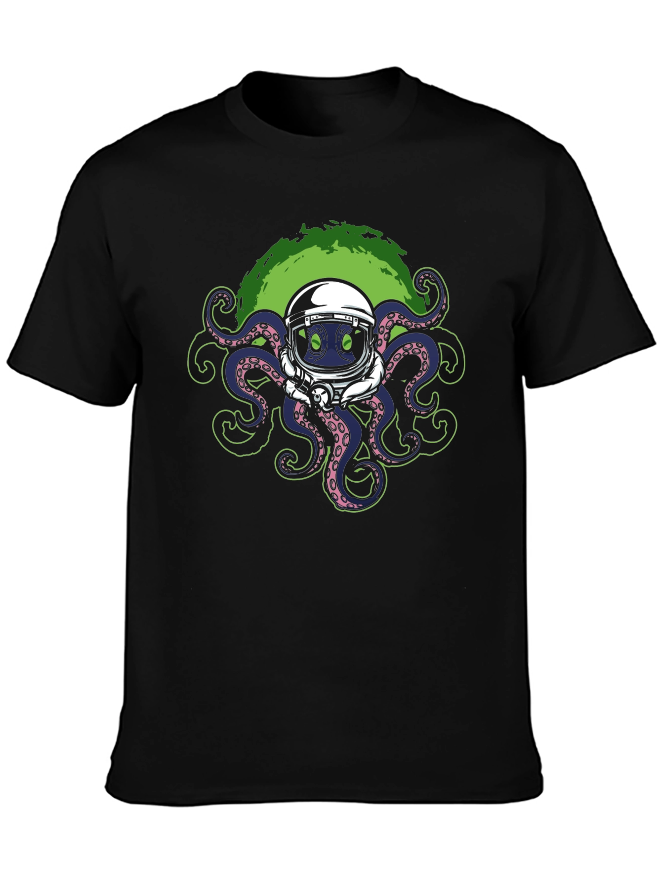 Octopus Astronaut Graphic T-Shirt