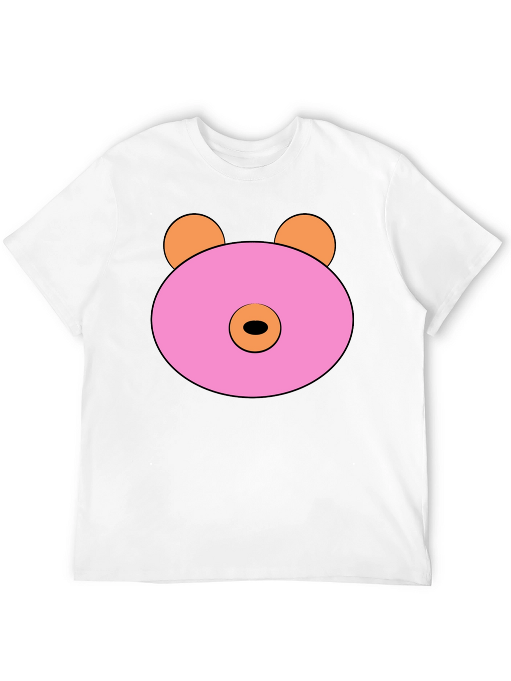Pink Doughnut Bear Graphic T-Shirt