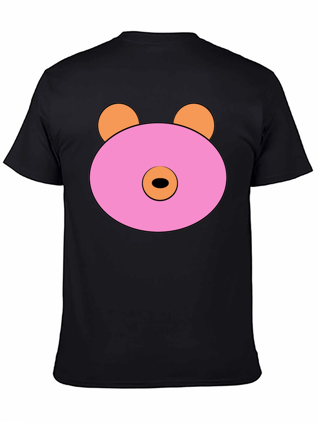 Pink Doughnut Bear Graphic T-Shirt