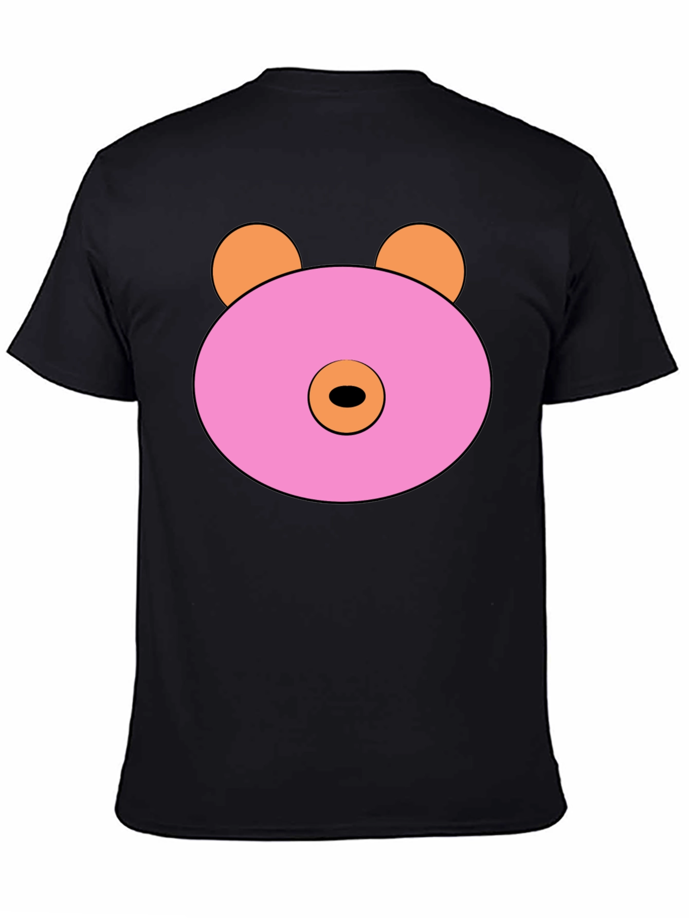 Pink Doughnut Bear Graphic T-Shirt