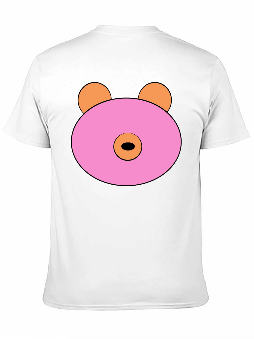 Pink Doughnut Bear Graphic T-Shirt