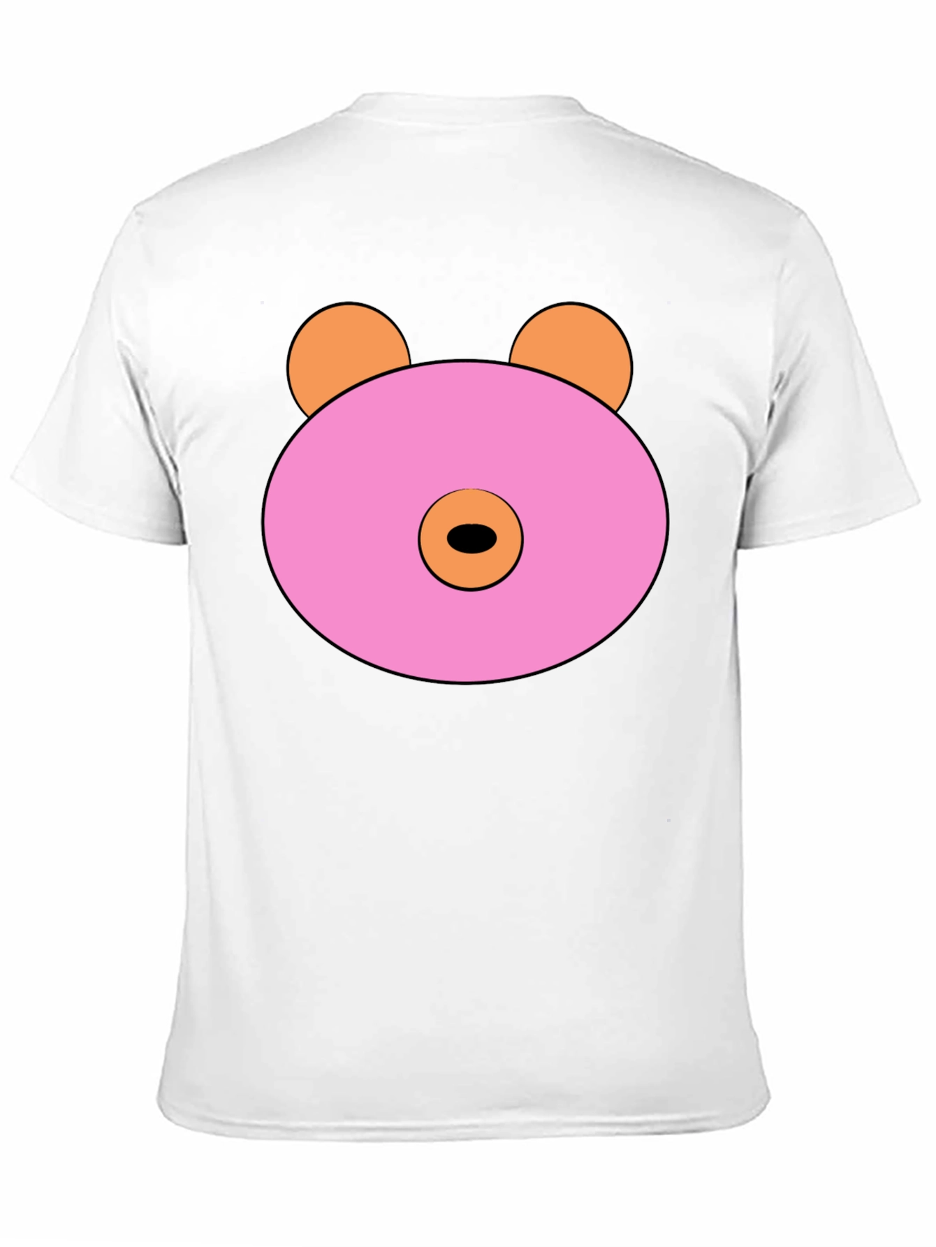 Pink Doughnut Bear Graphic T-Shirt