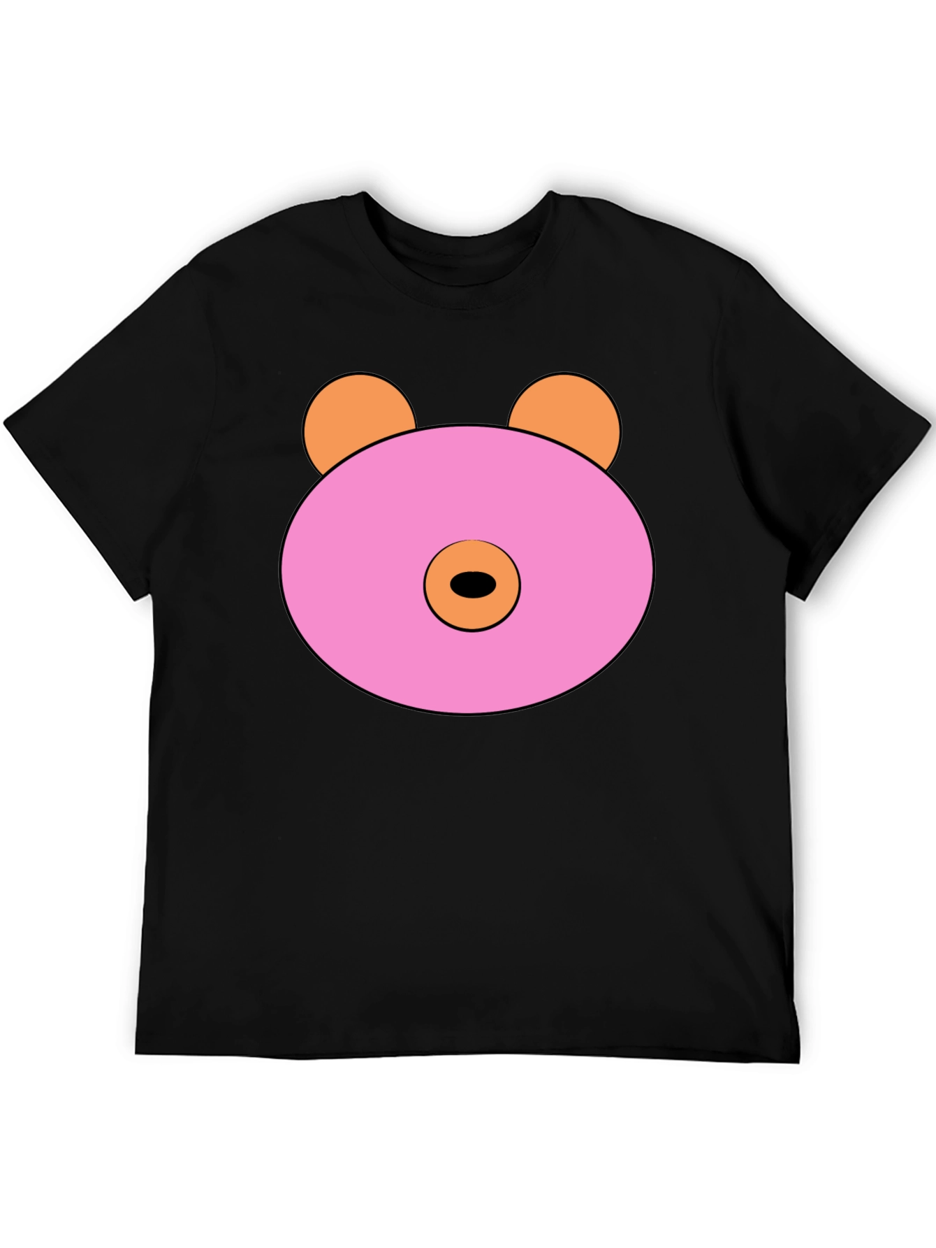 Pink Doughnut Bear Graphic T-Shirt