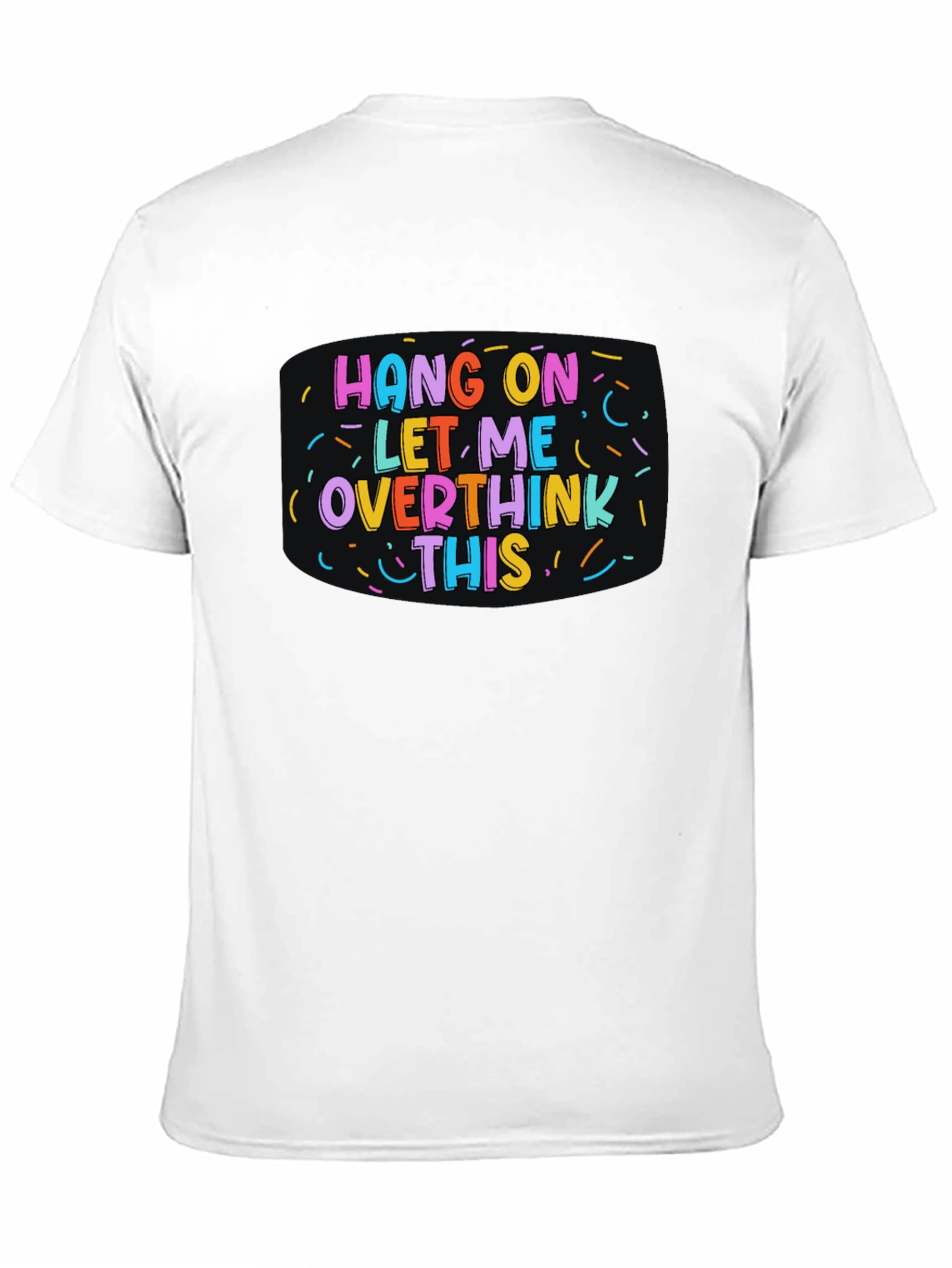 Hang On Overthink This Black Tee
