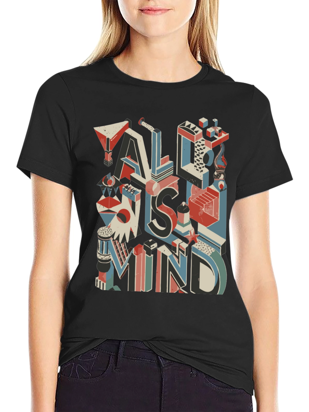 All Is Mind Graphic T-Shirt - Black