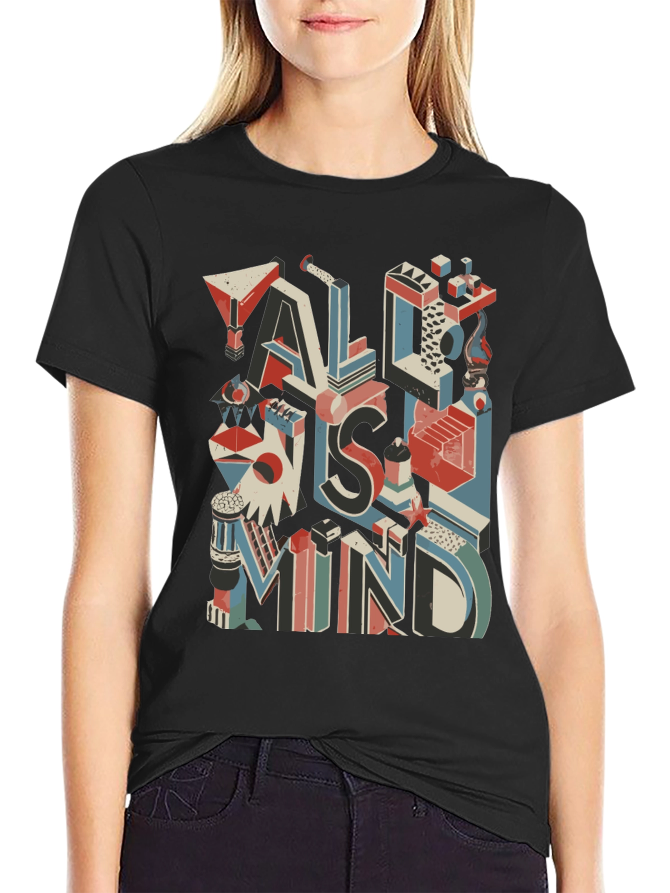 All Is Mind Graphic T-Shirt - Black