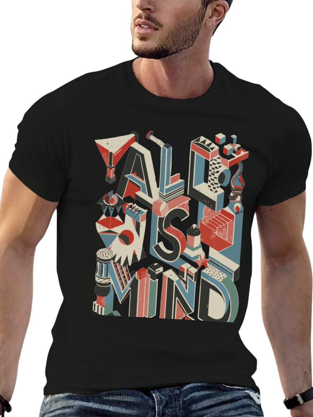 All Is Mind Graphic T-Shirt - Black
