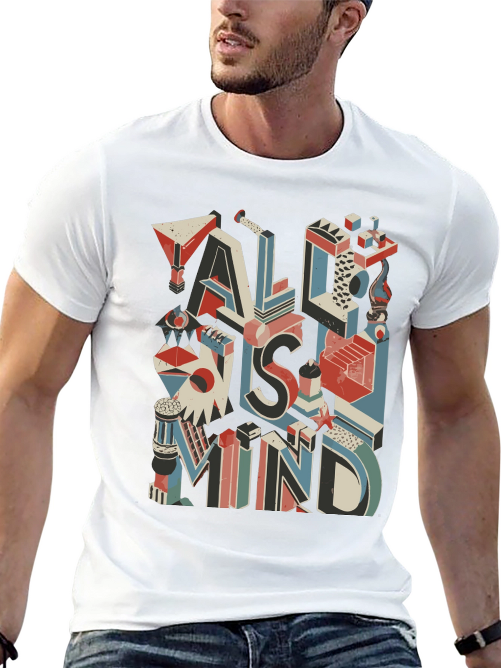 All Is Mind Graphic T-Shirt - Black