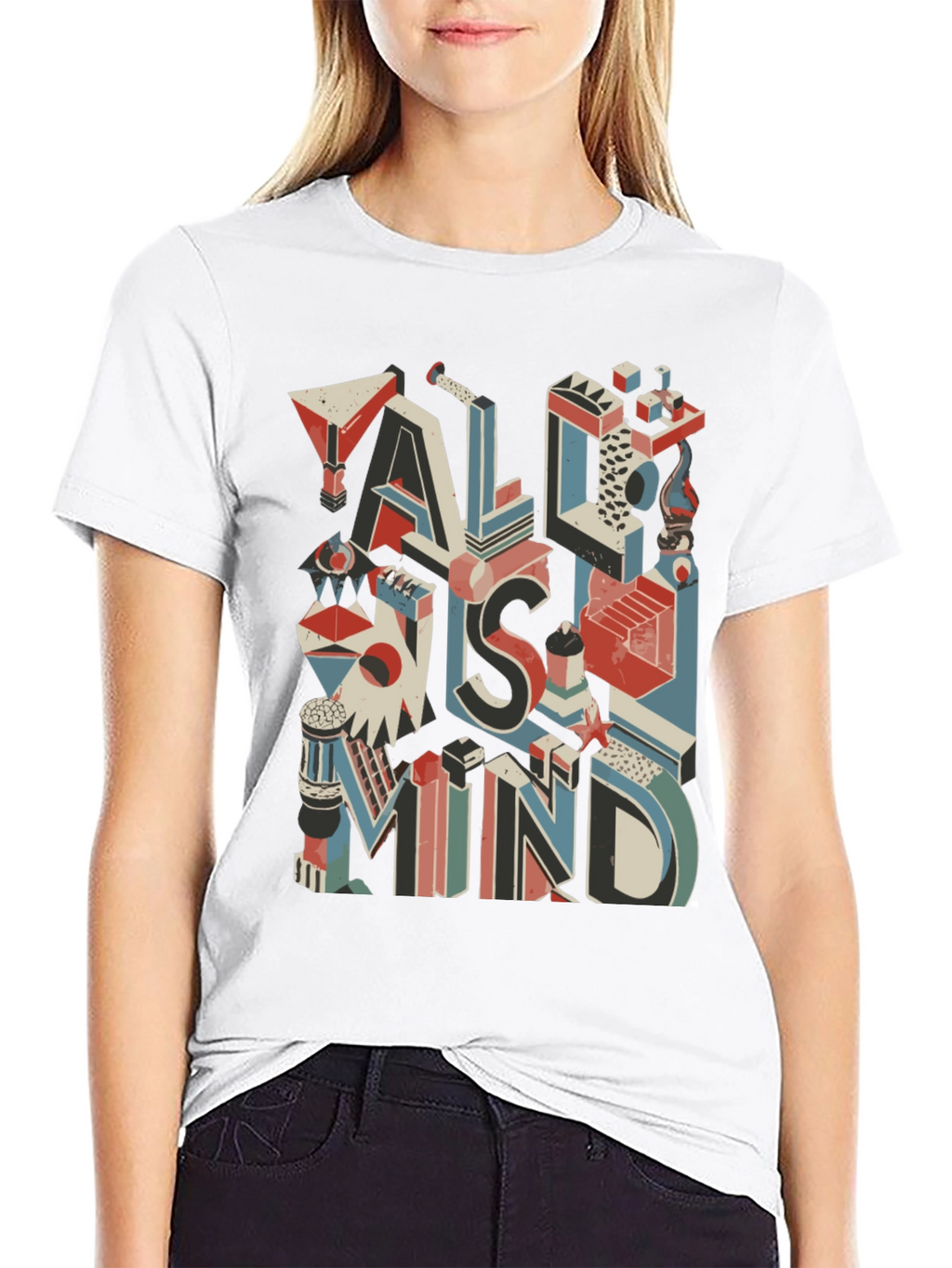 All Is Mind Graphic T-Shirt - Black