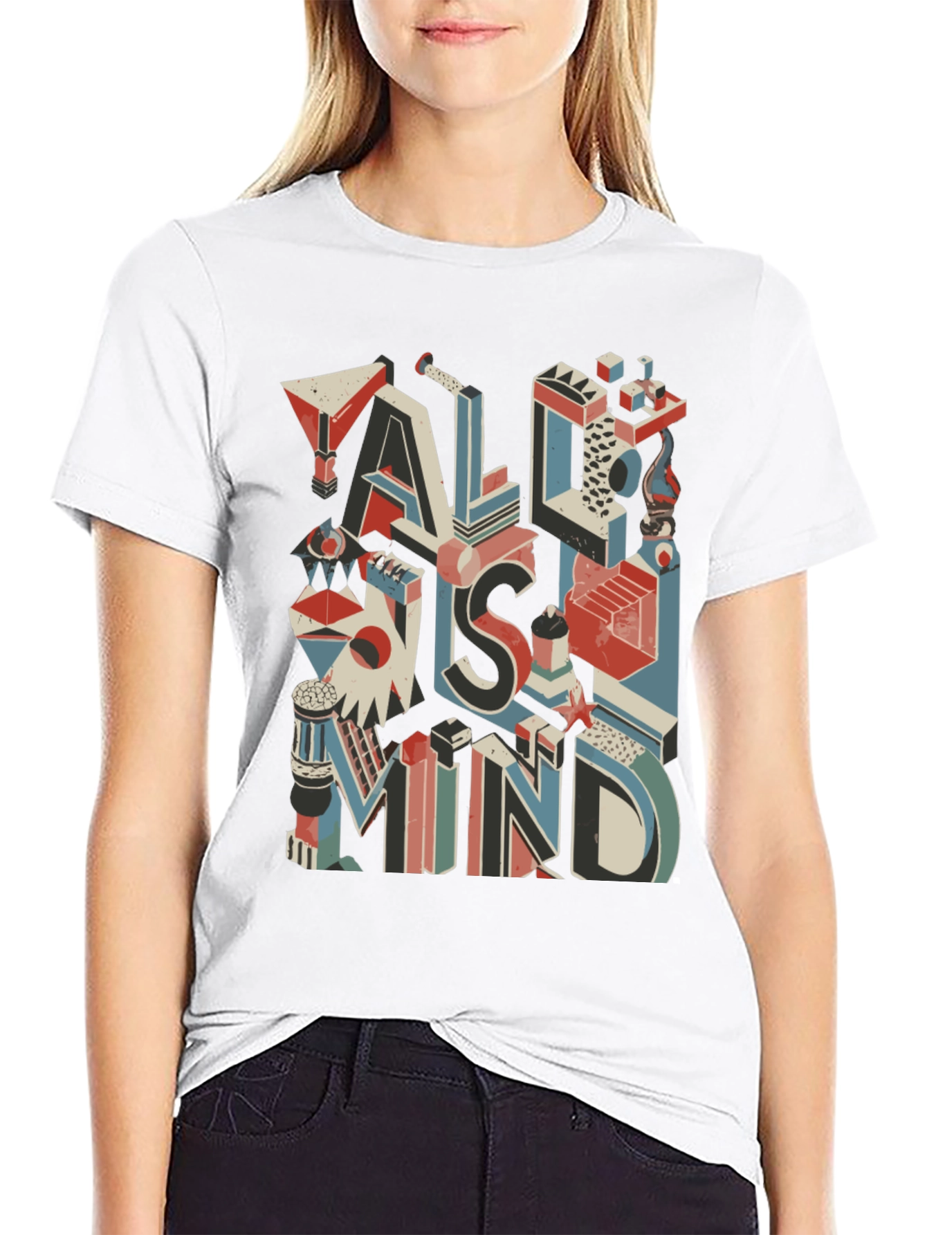 All Is Mind Graphic T-Shirt - Black
