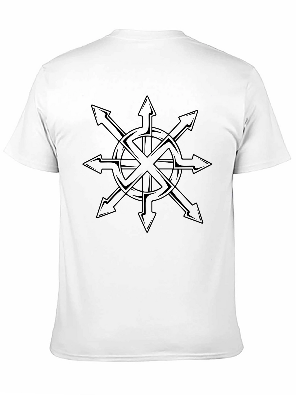 Chaos Star Graphic T-Shirt - Black