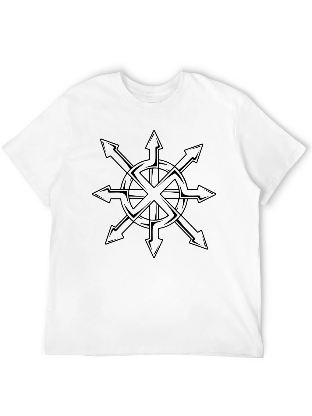 Chaos Star Graphic T-Shirt - Black
