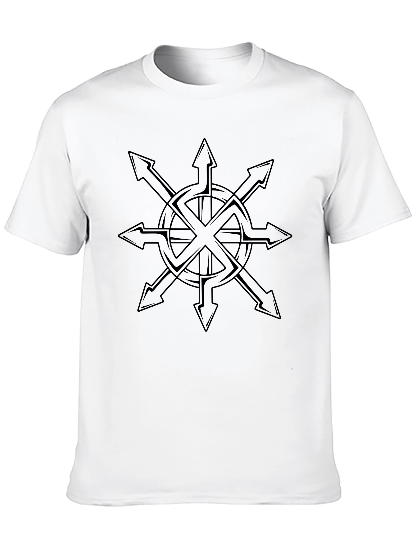 Chaos Star Graphic T-Shirt - Black