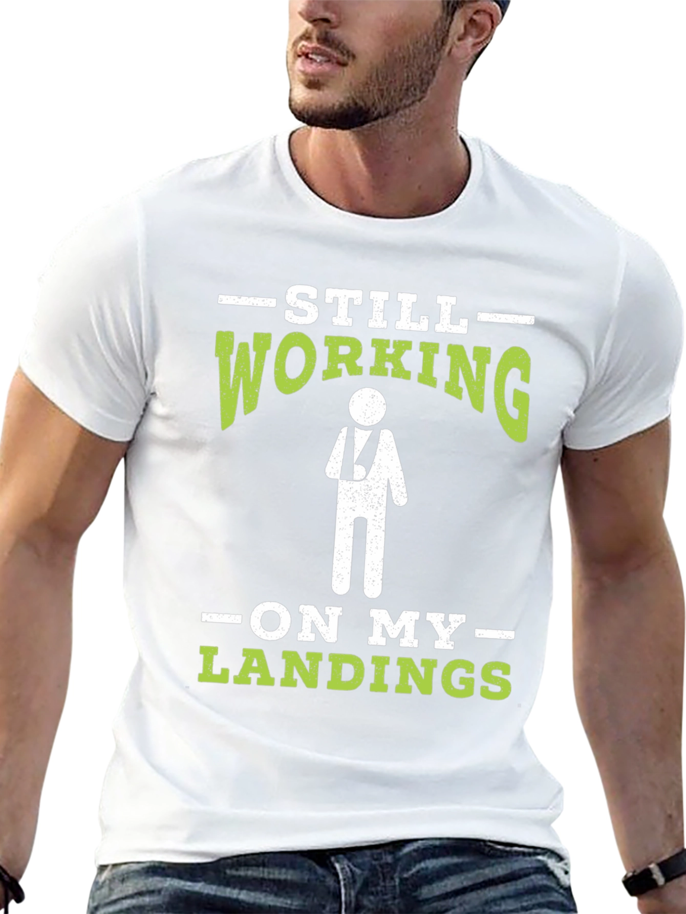 Still Working On My Landings T-Shirt Funny Injury Tee