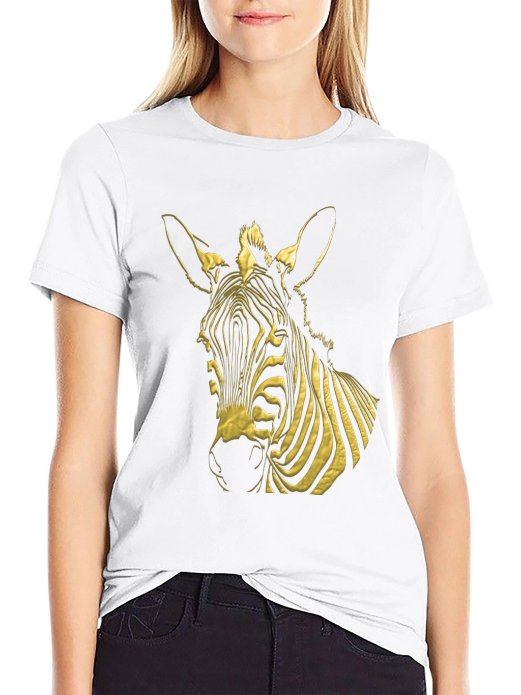 Zebra Graphic Tee - Bold Black T-Shirt