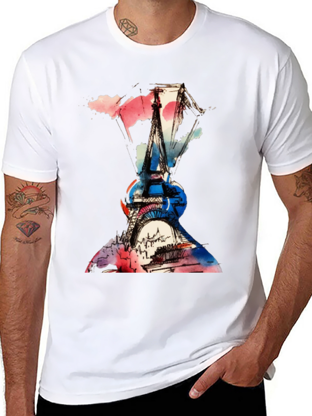 Eiffel Tower Paris Graphic T-Shirt