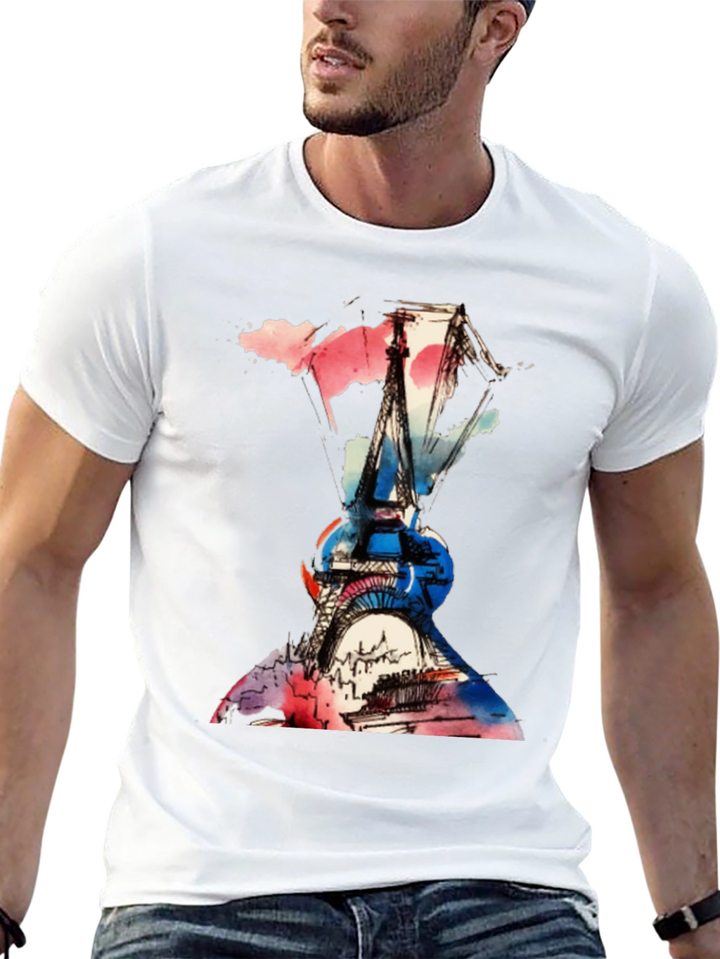 Eiffel Tower Paris Graphic T-Shirt