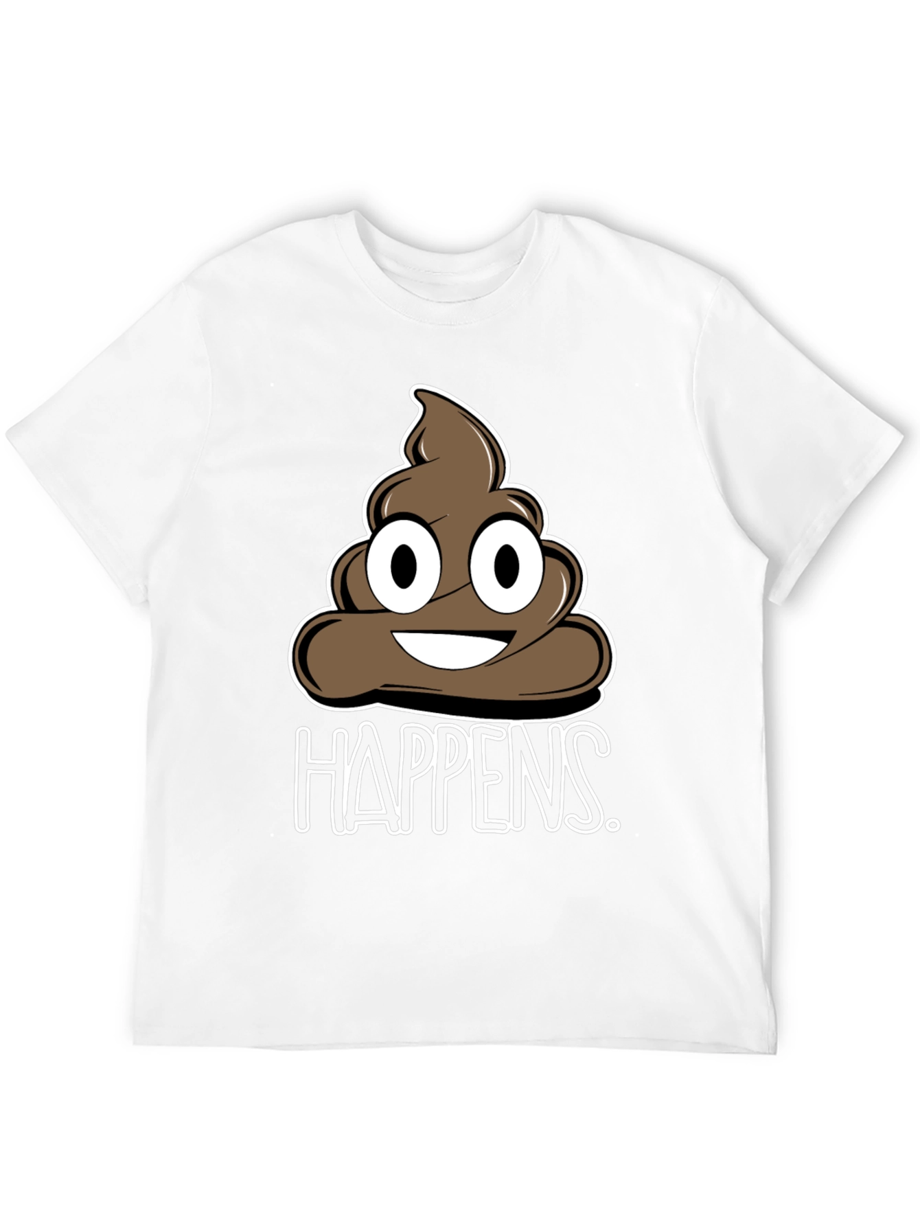 Funny Poop Happens Graphic T-Shirt