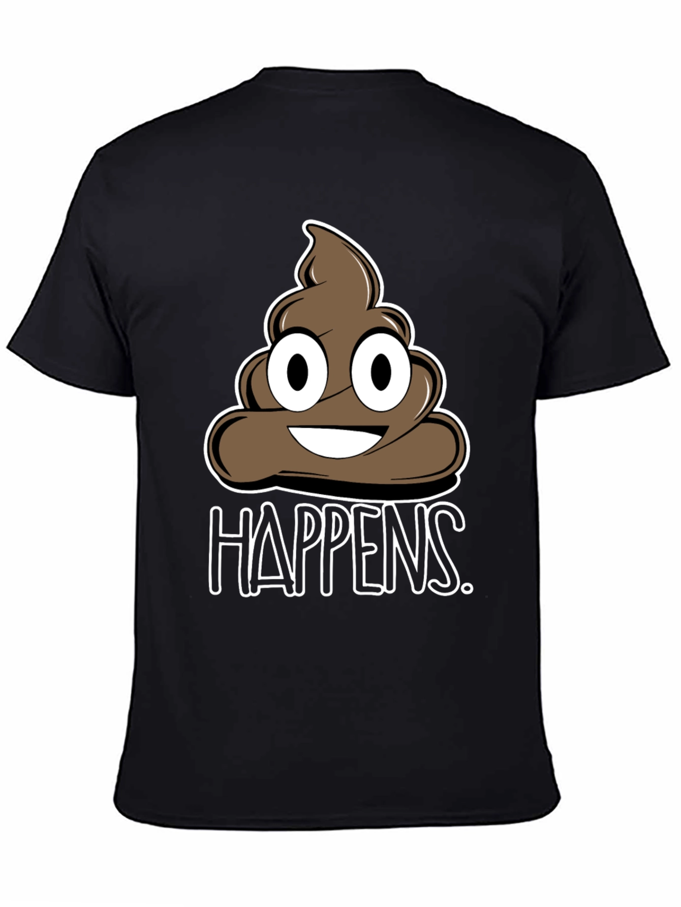 Funny Poop Happens Graphic T-Shirt