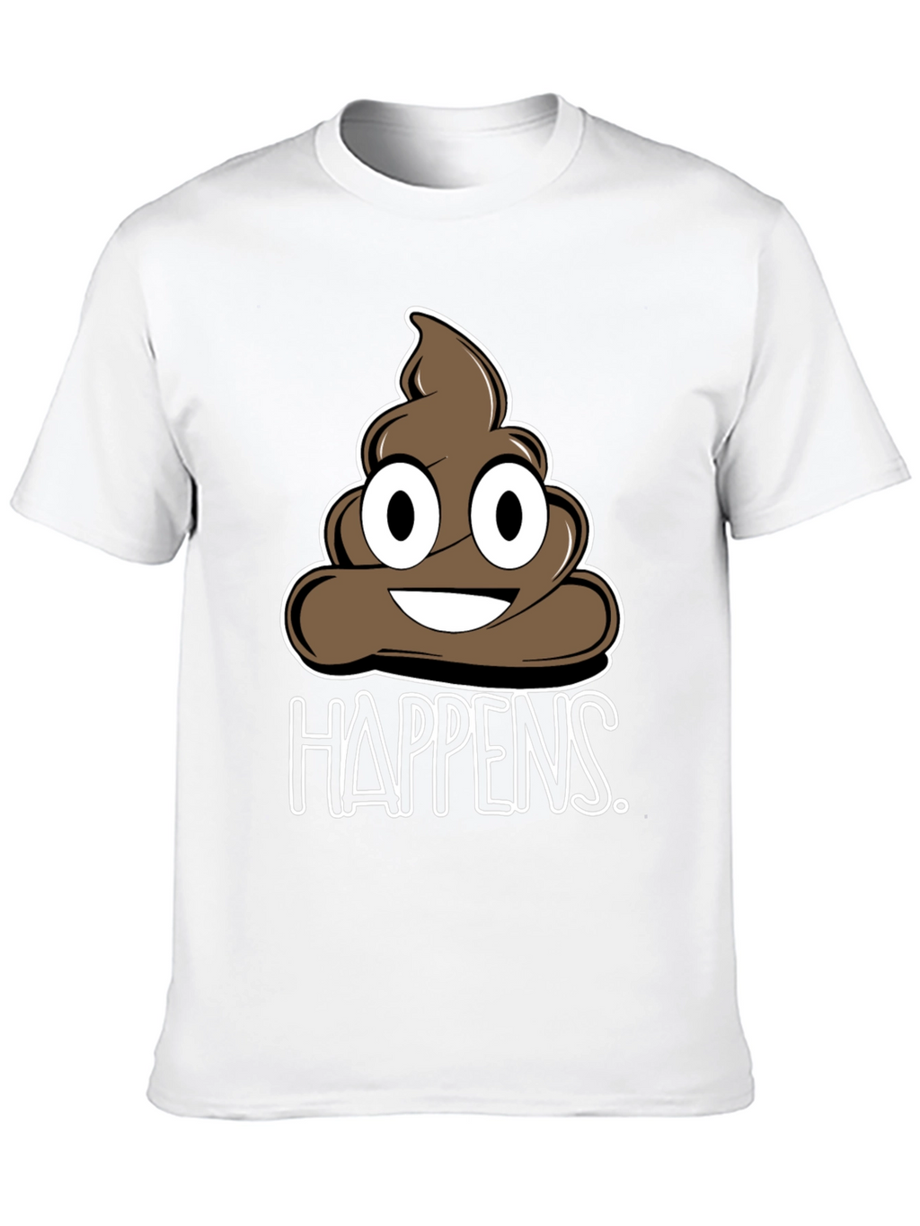 Funny Poop Happens Graphic T-Shirt