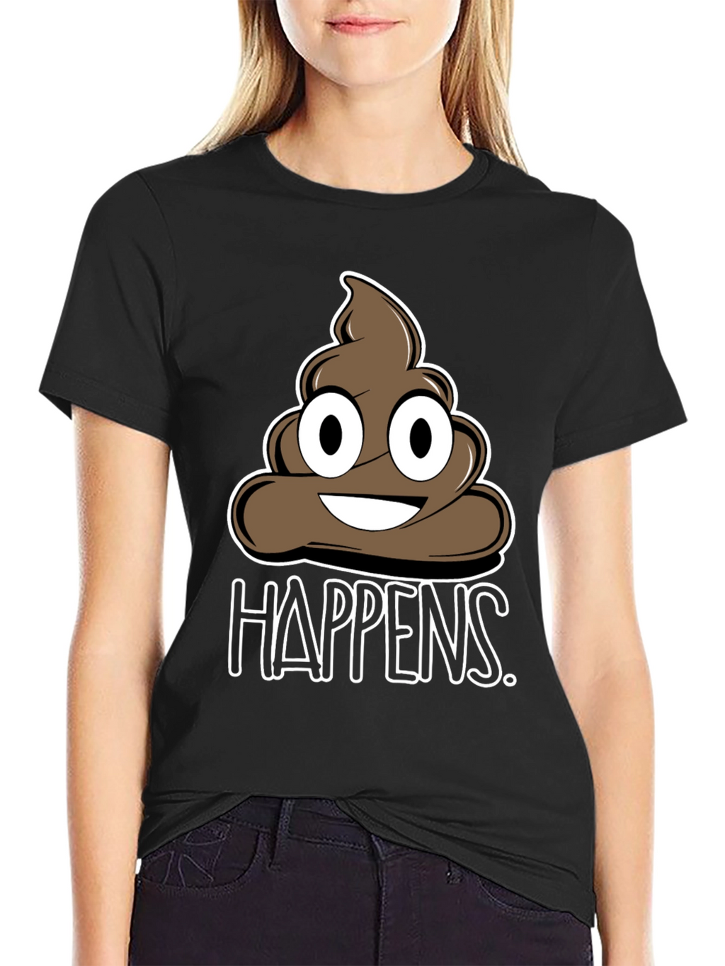 Funny Poop Happens Graphic T-Shirt